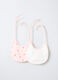 Pack 2 bavaglini in interlock di puro cotone neonata_0