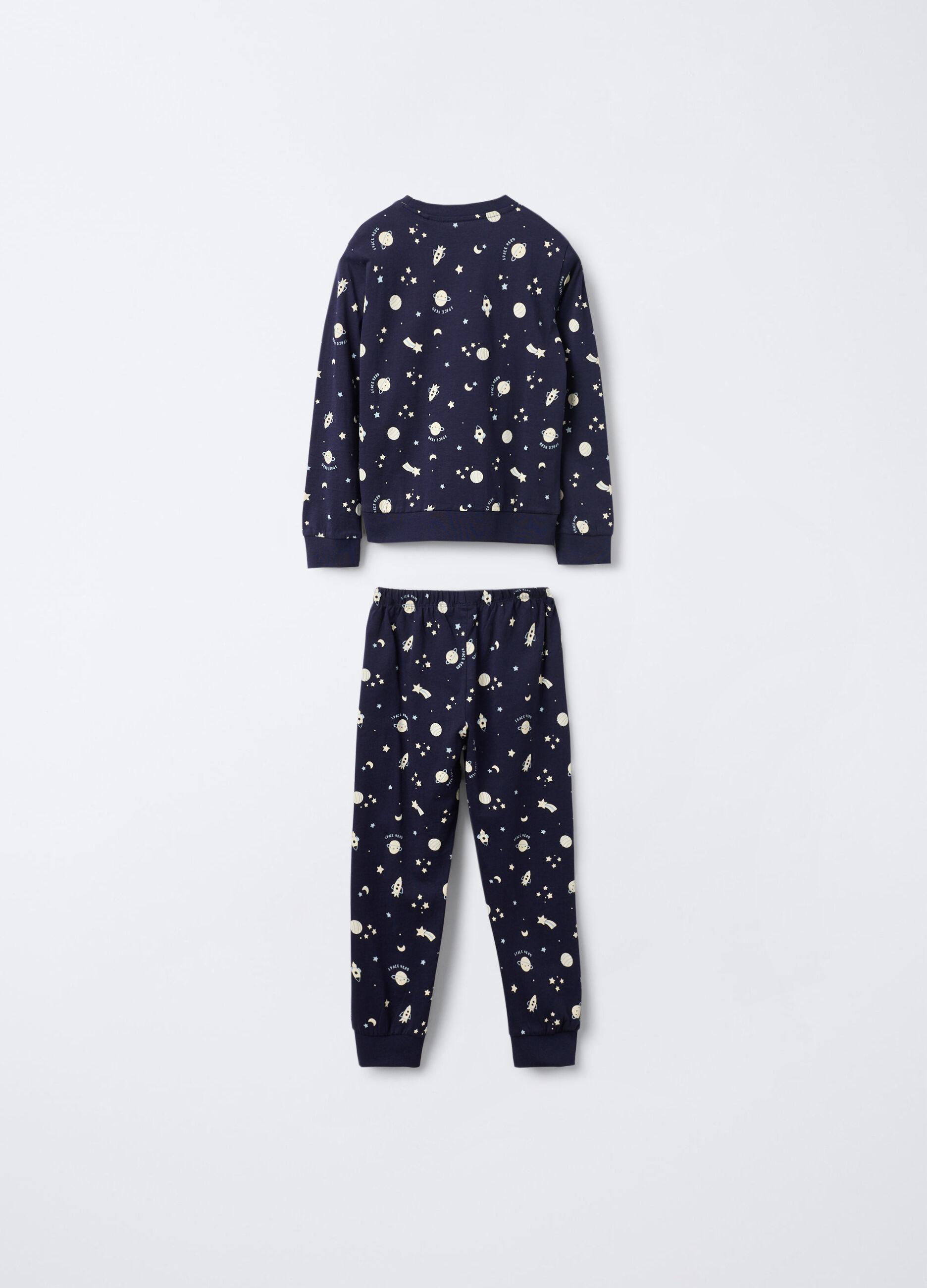 Set pigiama lungo in jersey di puro cotone bambino_1