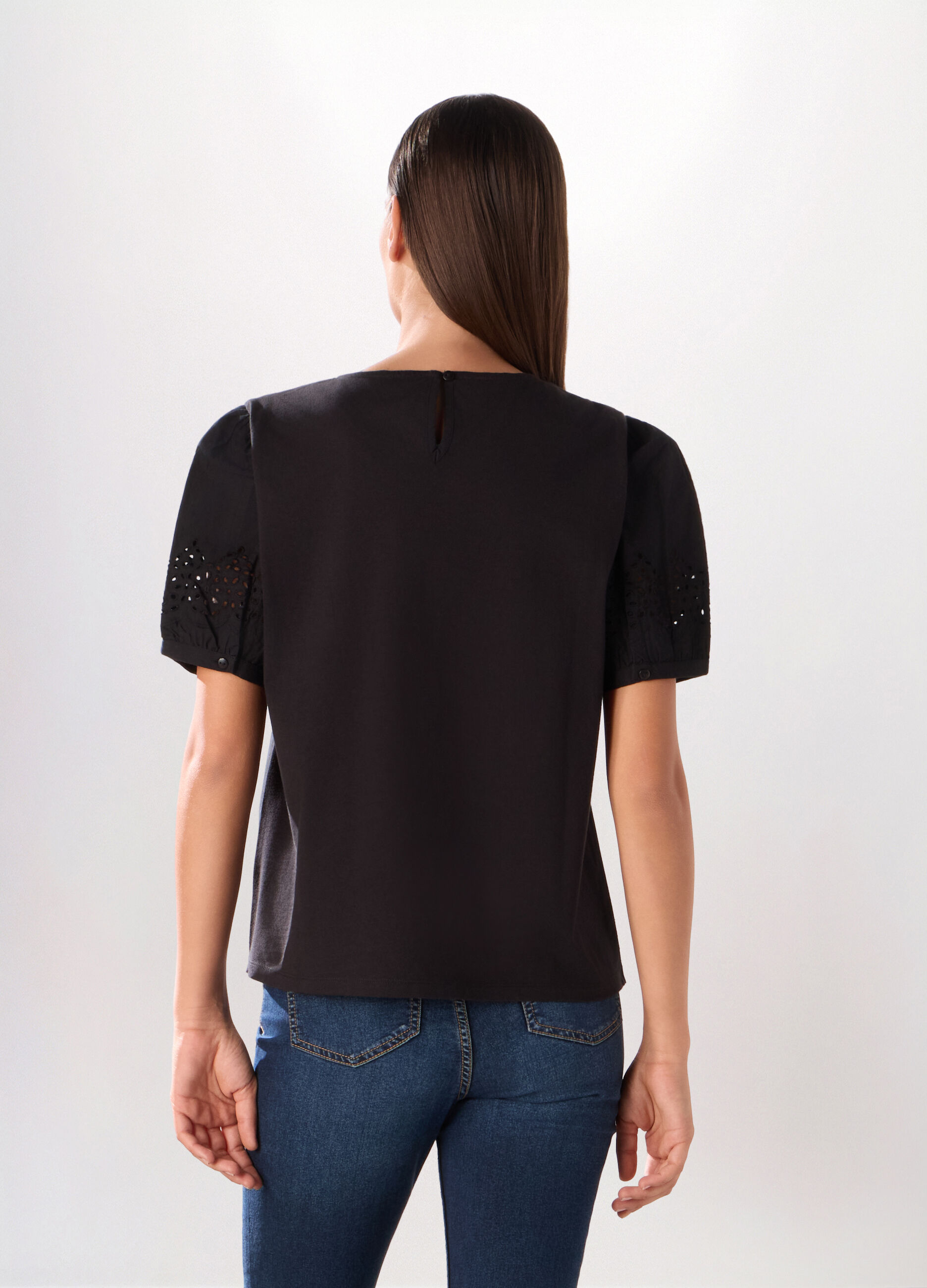 T-shirt in puro cotone donna_1