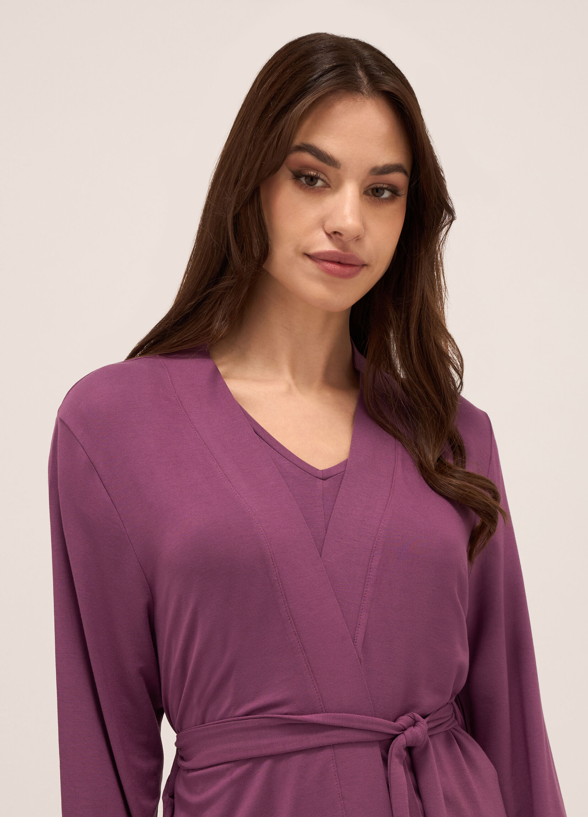 Vestaglia in modal stretch donna