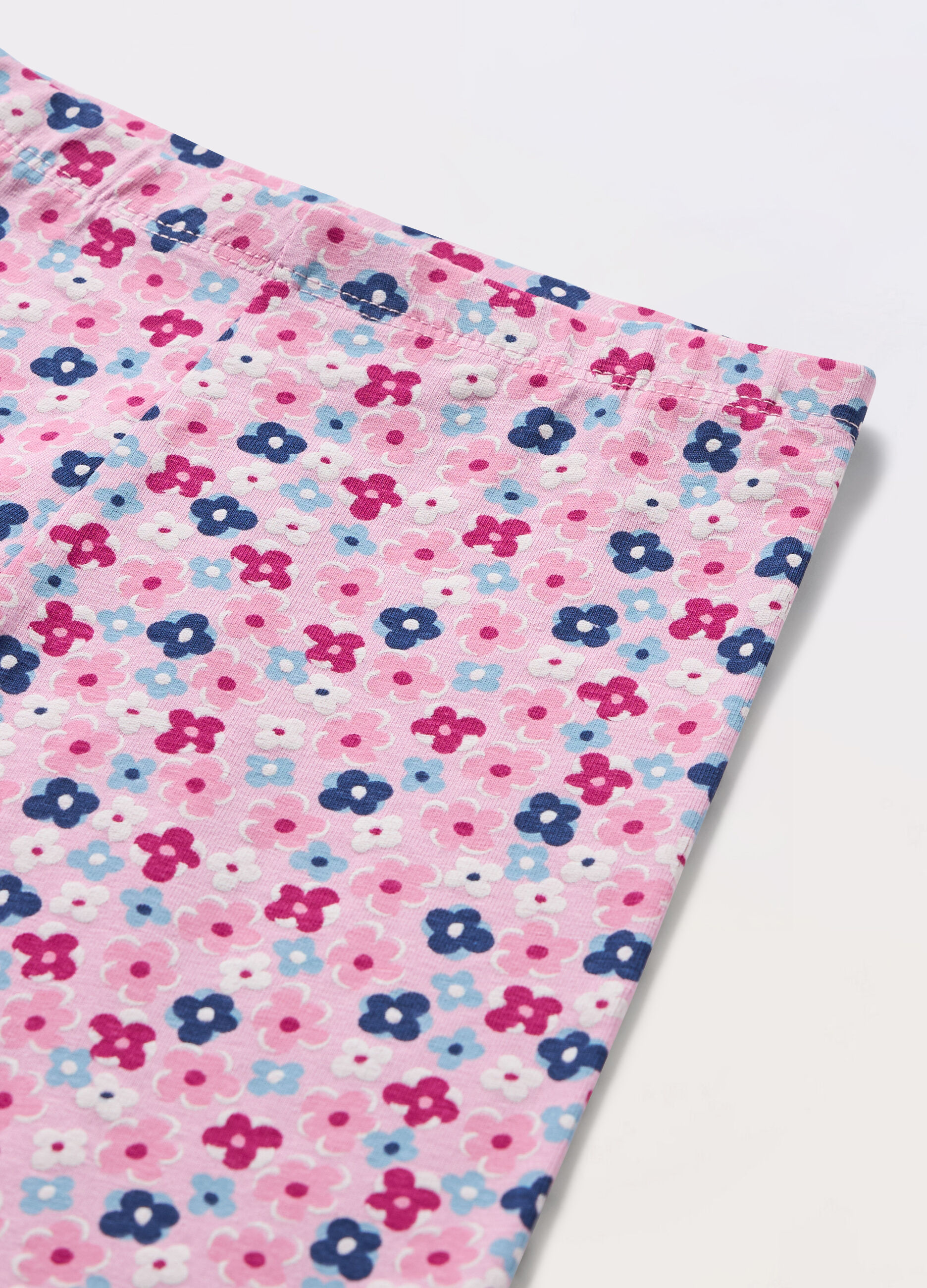 Leggings capri in jersey di cotone stretch bambina_1