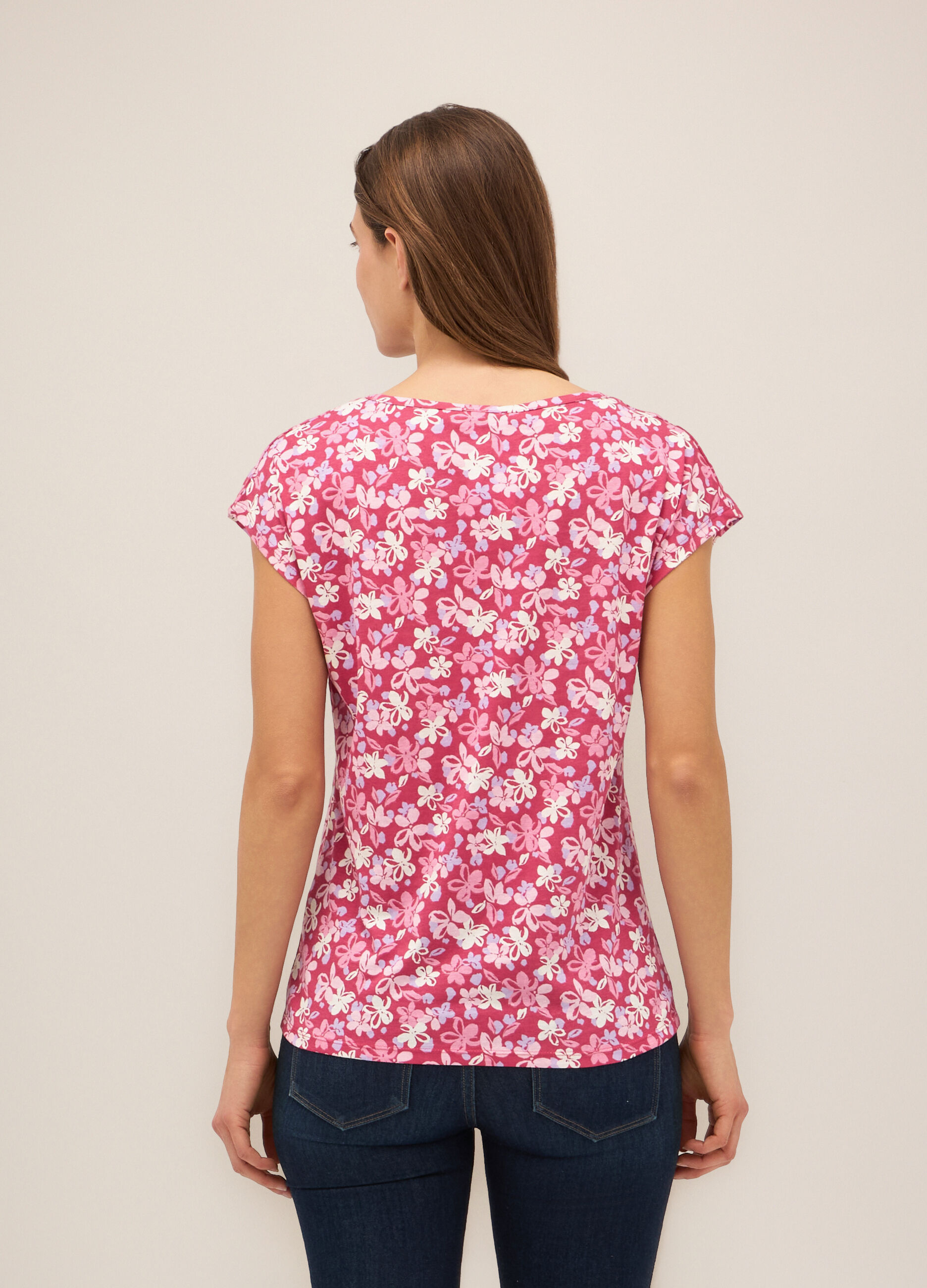 T-shirt in puro cotone donna_1
