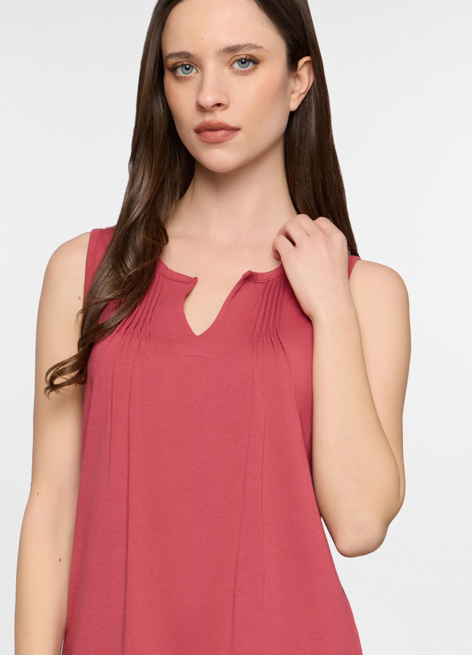 Set pigiama corto in jersey di puro cotone donna_2