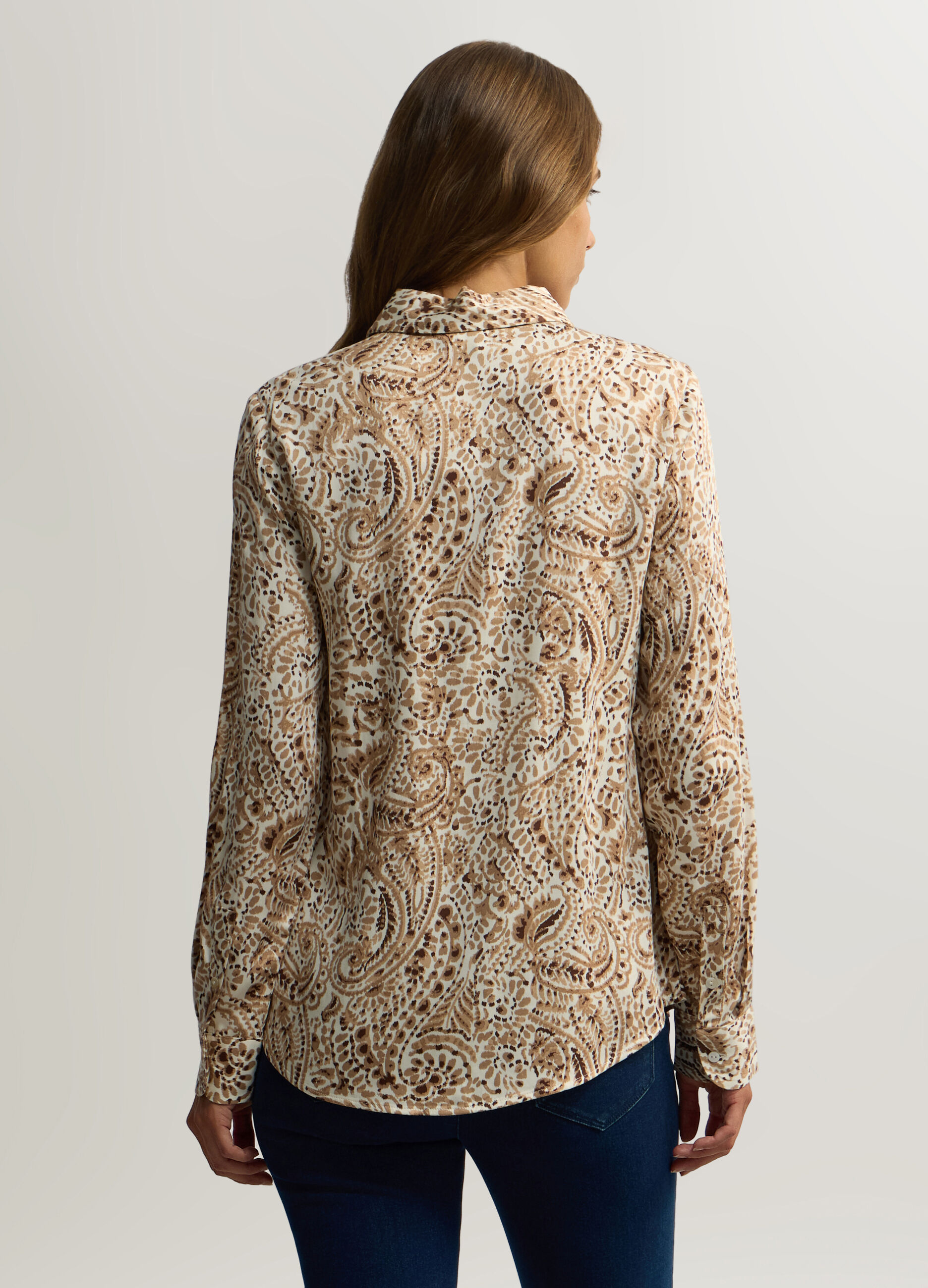 Camicia Fit regular con colletto alla francese donna_1