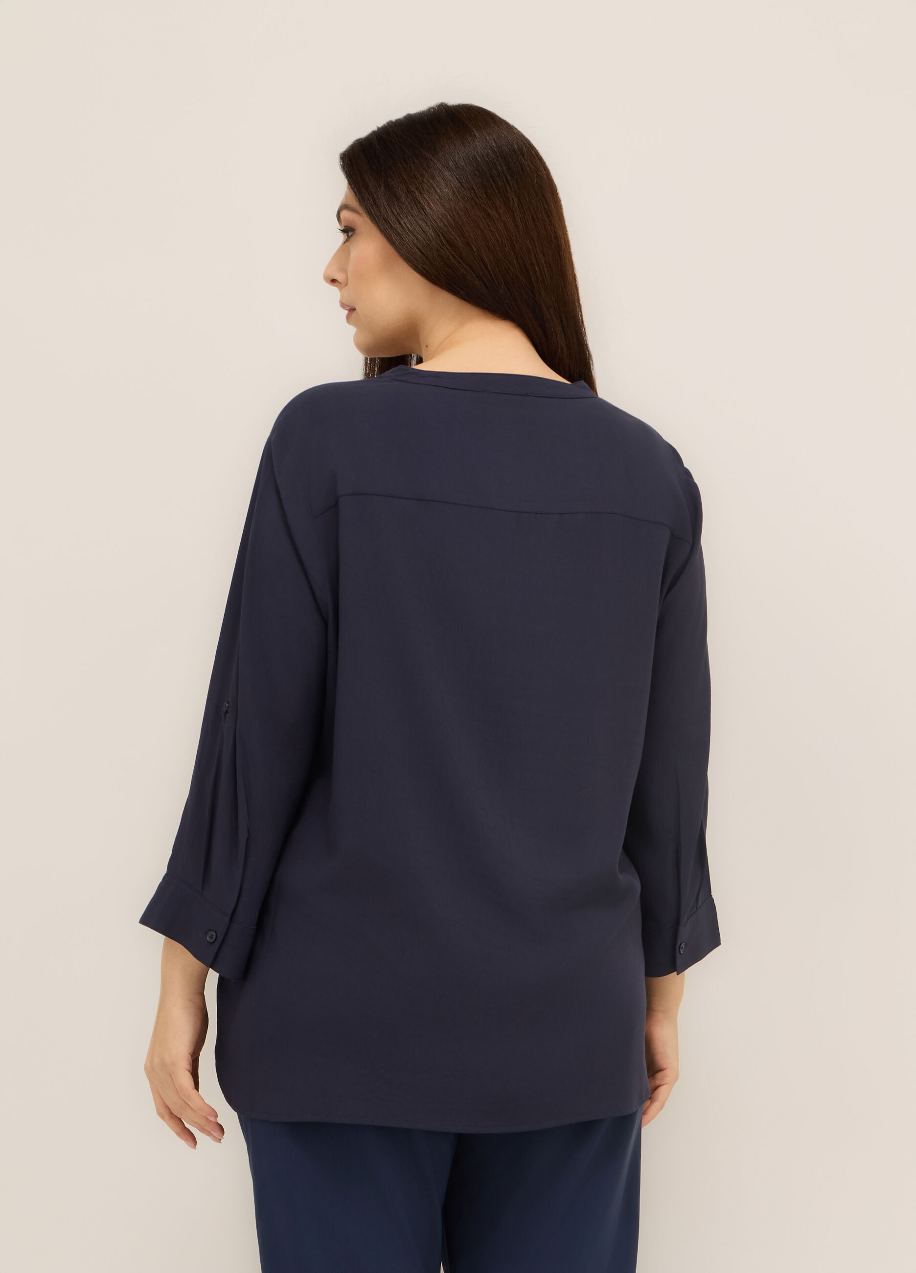 Blusa in pura viscosa donna curvy_1