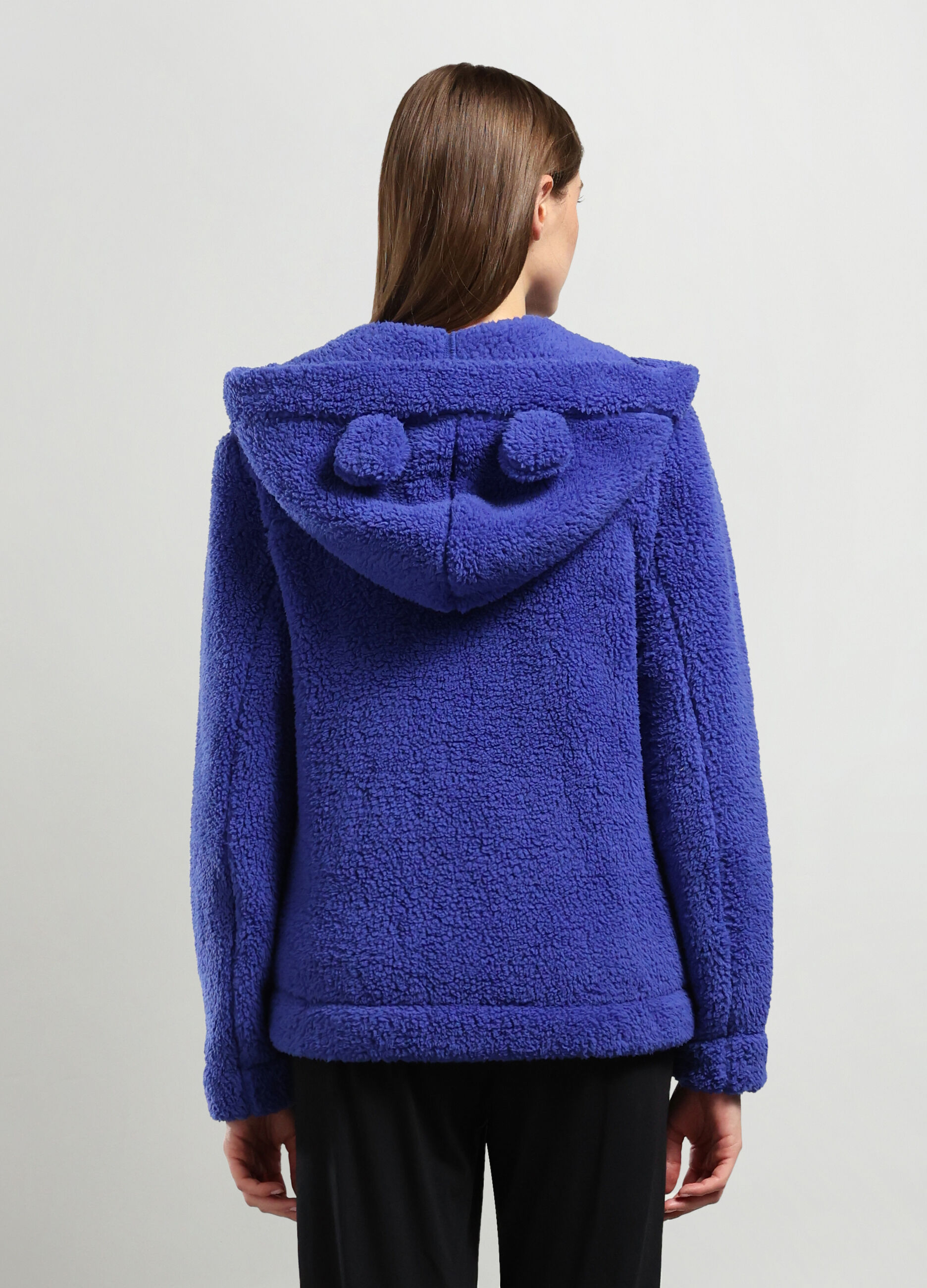 Top pigiama in fake fur con cappuccio_1