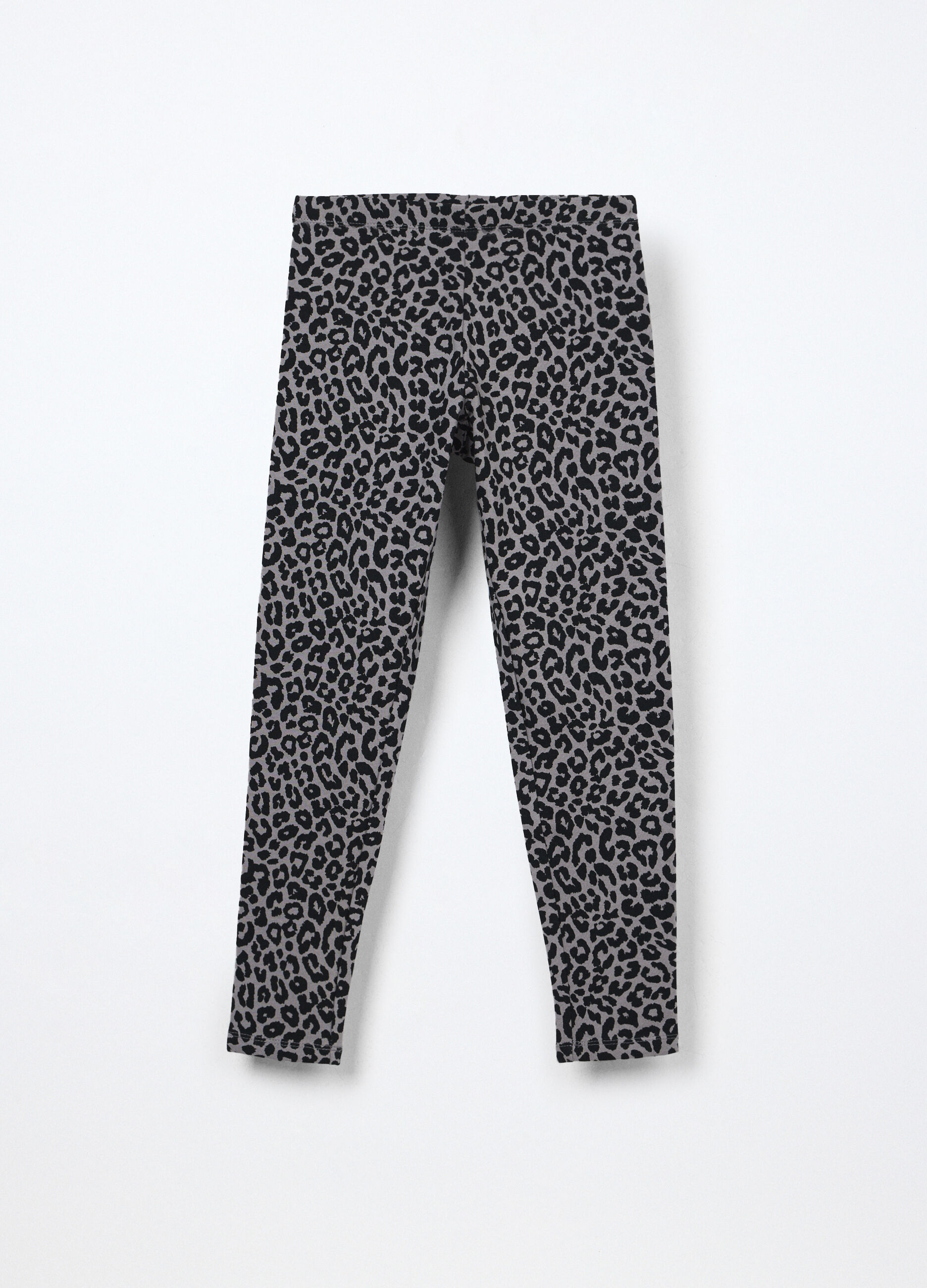 Leggings in french terry di cotone stretch ragazza_0