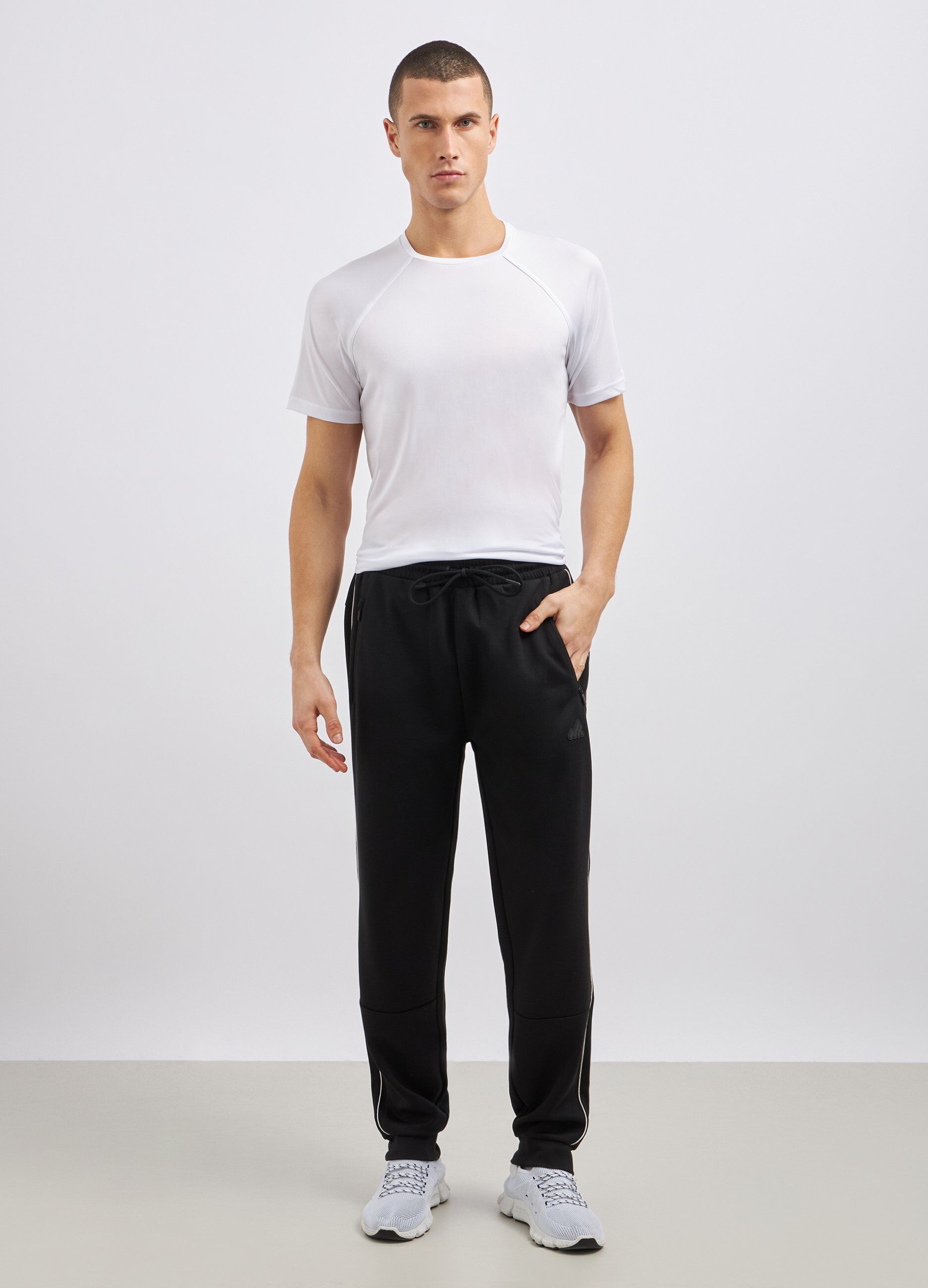 Jogger in misto viscosa uomo_0