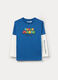 T-shirt Super Mario in jersey di puro cotone bambino_0