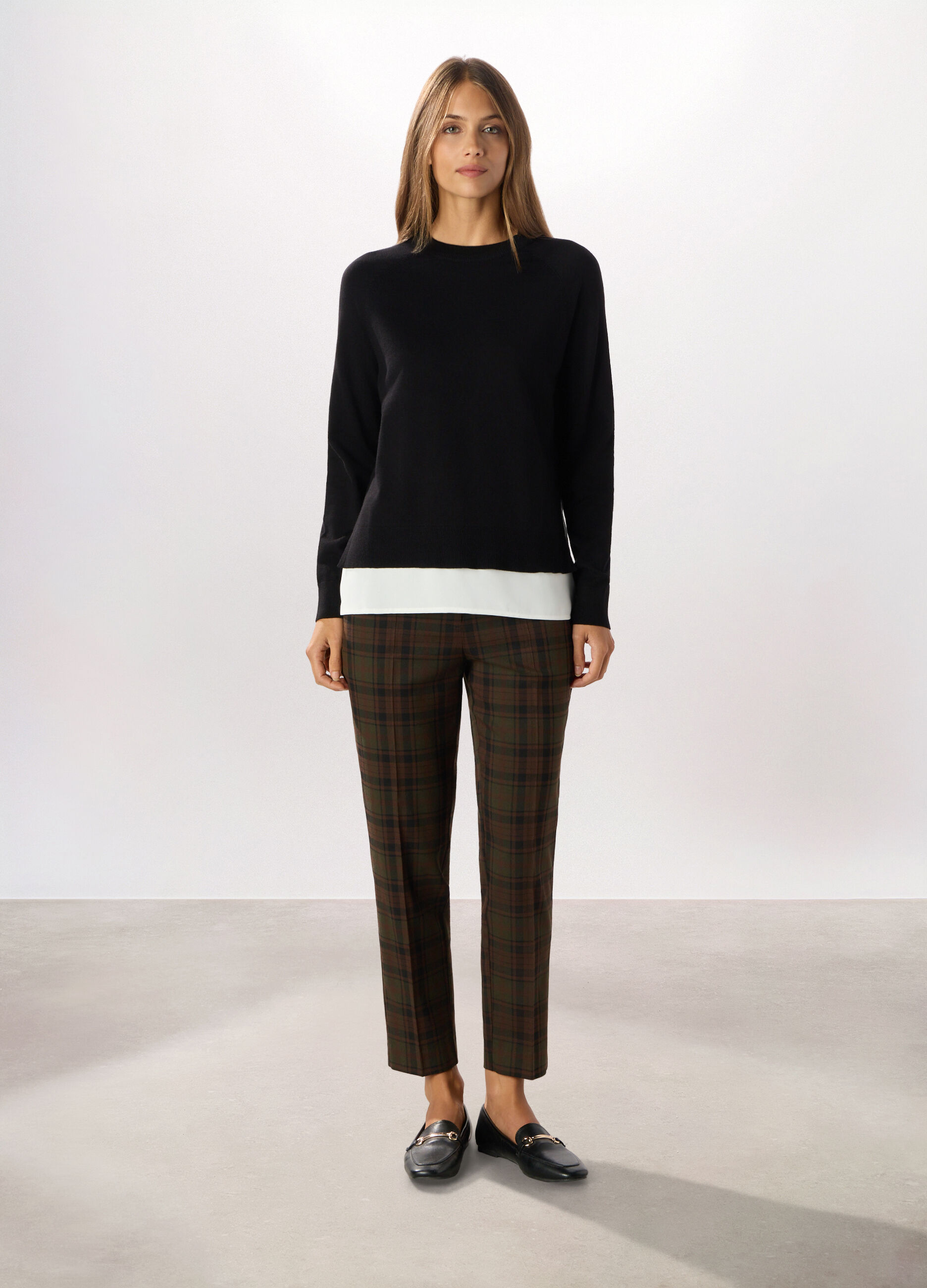 Pantaloni misto viscosa donna_0