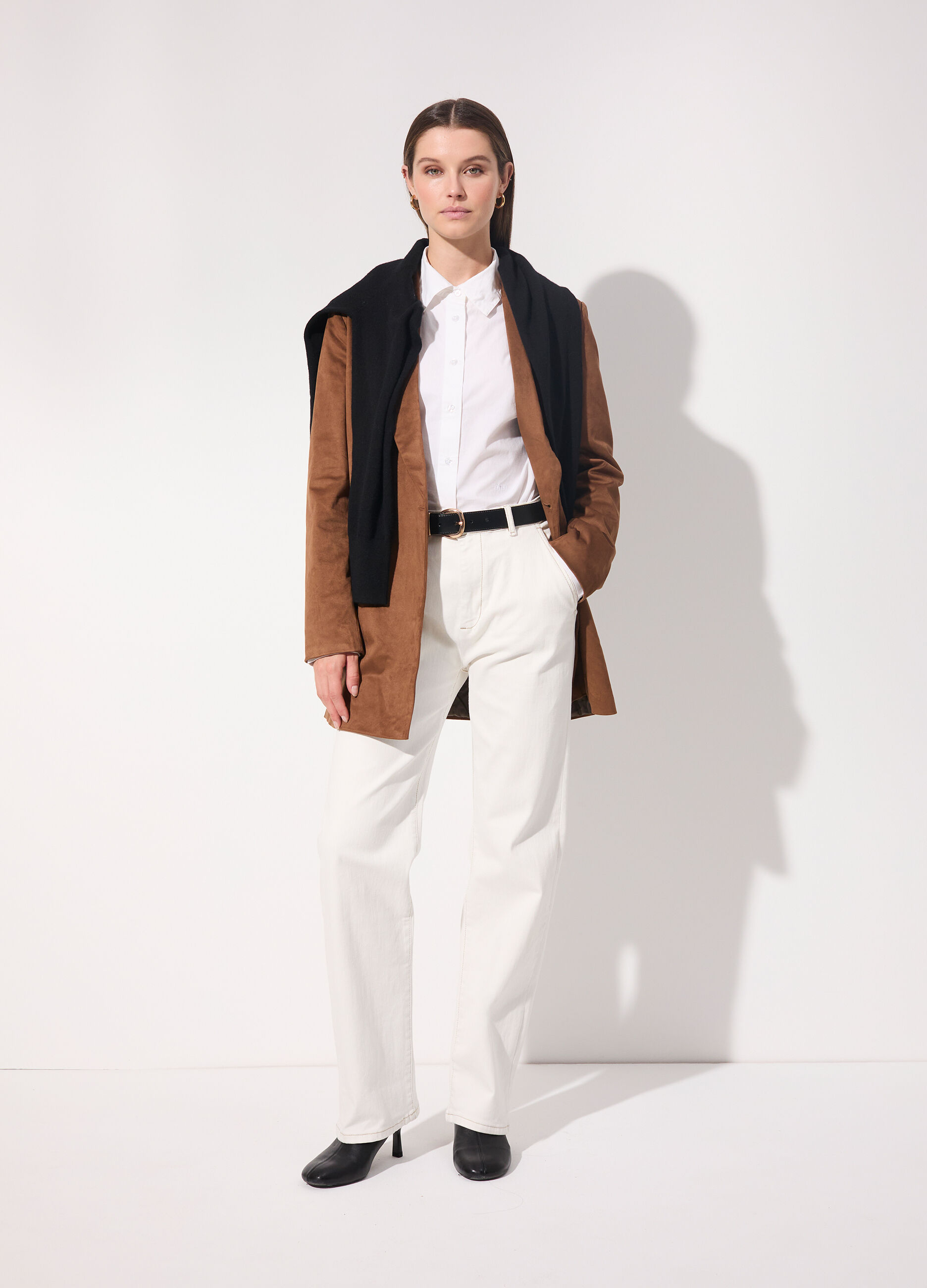 Pantalone in denim stretch donna_0