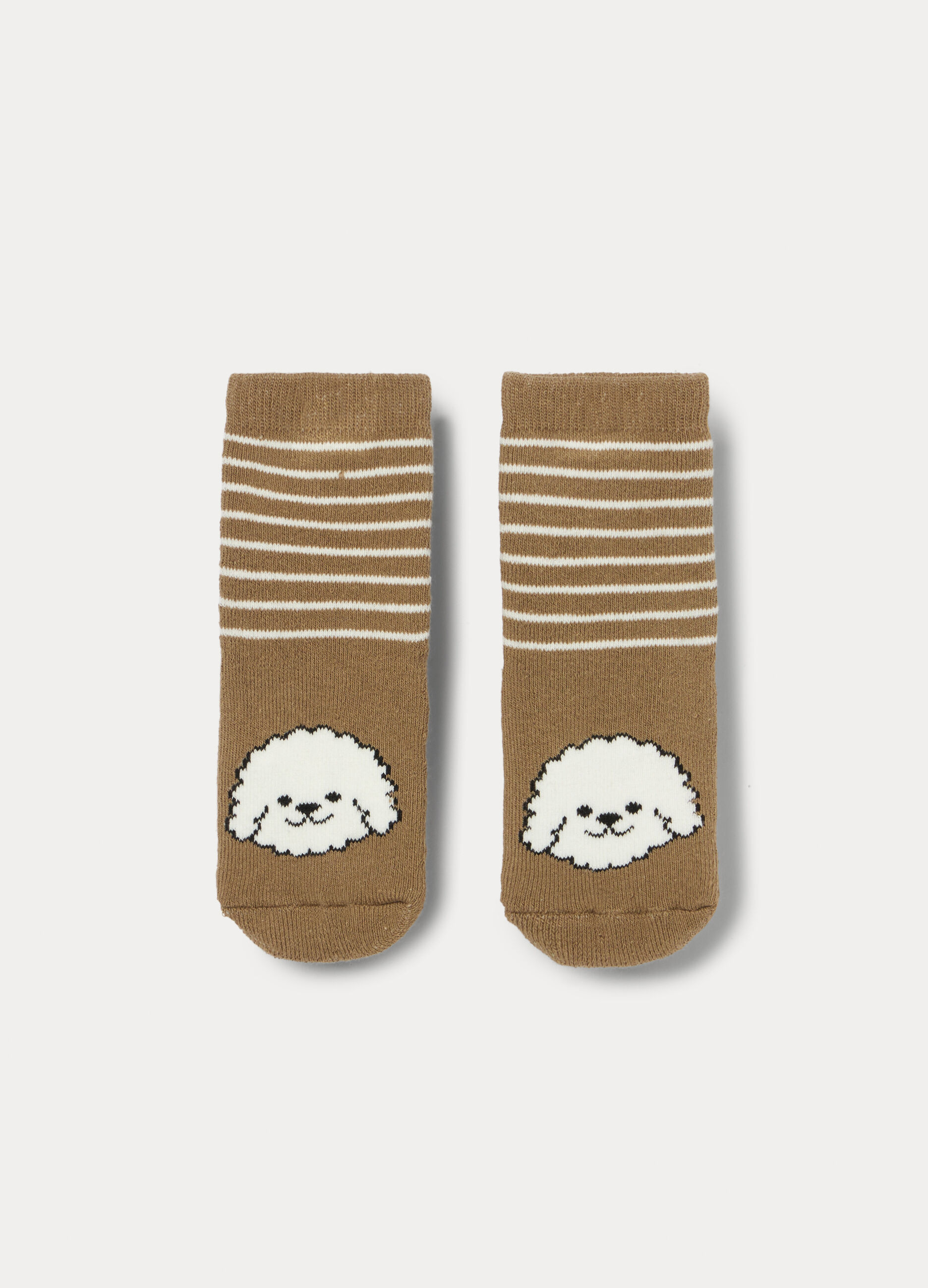 Calzini antiscivolo in spugna di misto cotone_0