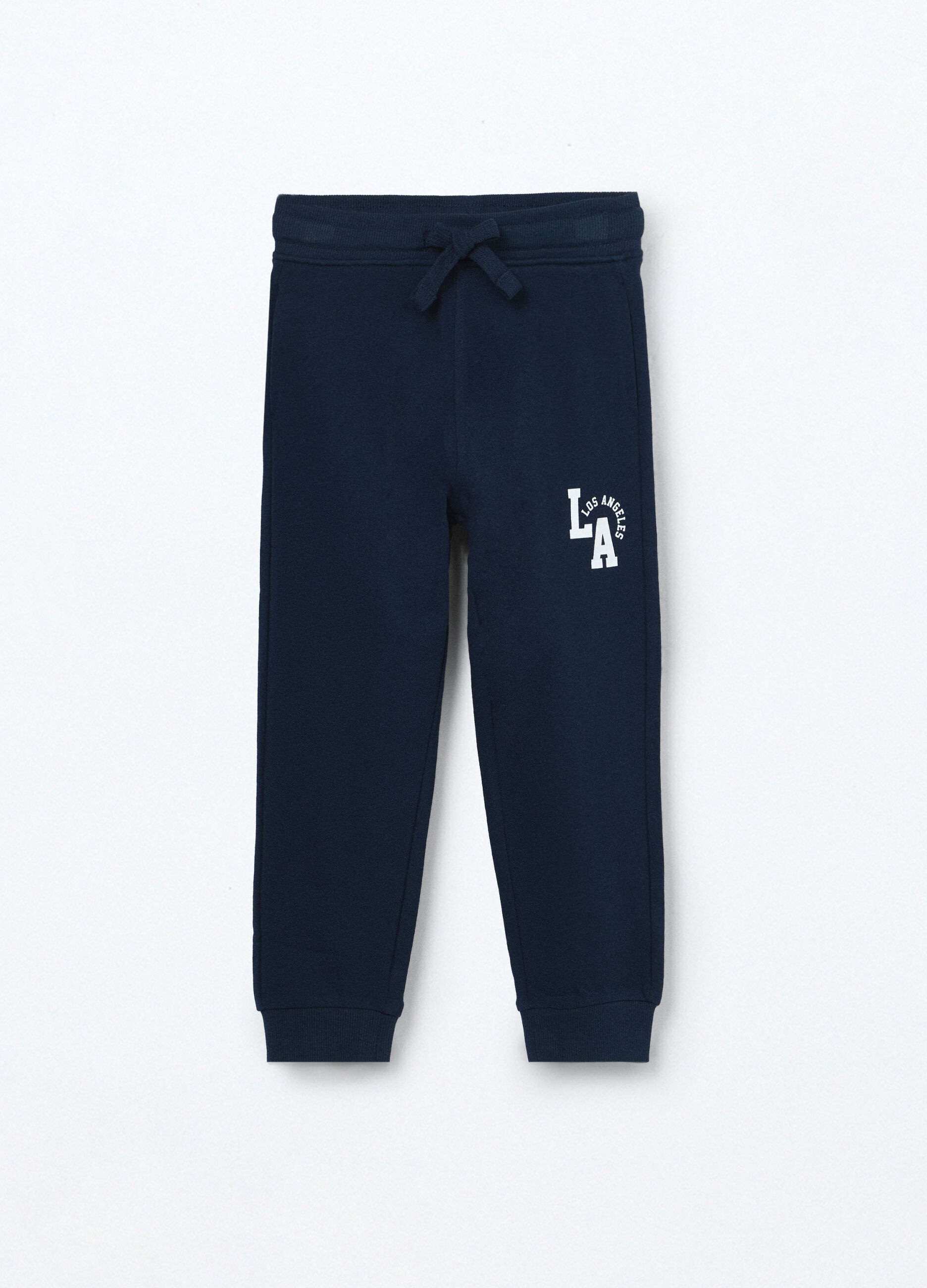 Jogger in french terry di puro cotone bambino_0