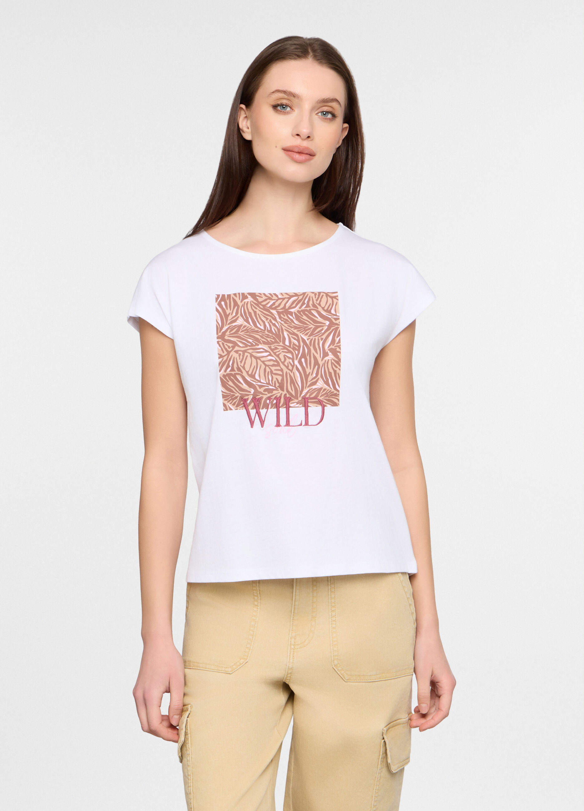 T-shirt girocollo donna_0