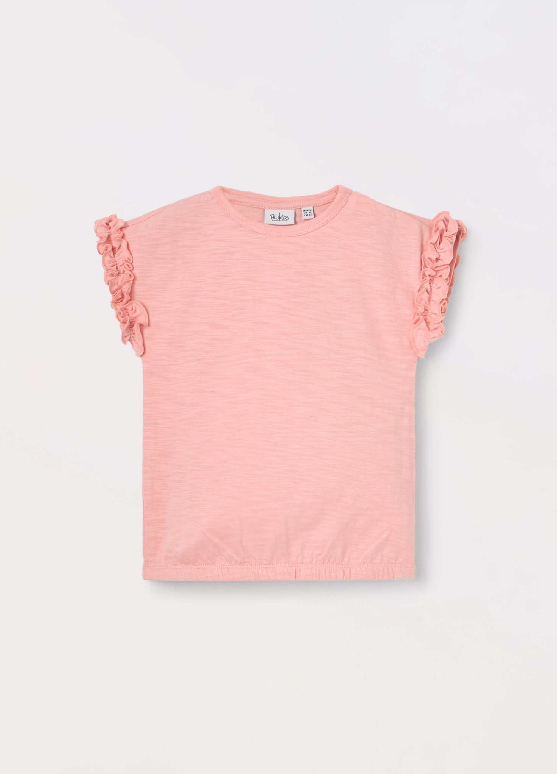 T-shirt in jersey slub neonata_0