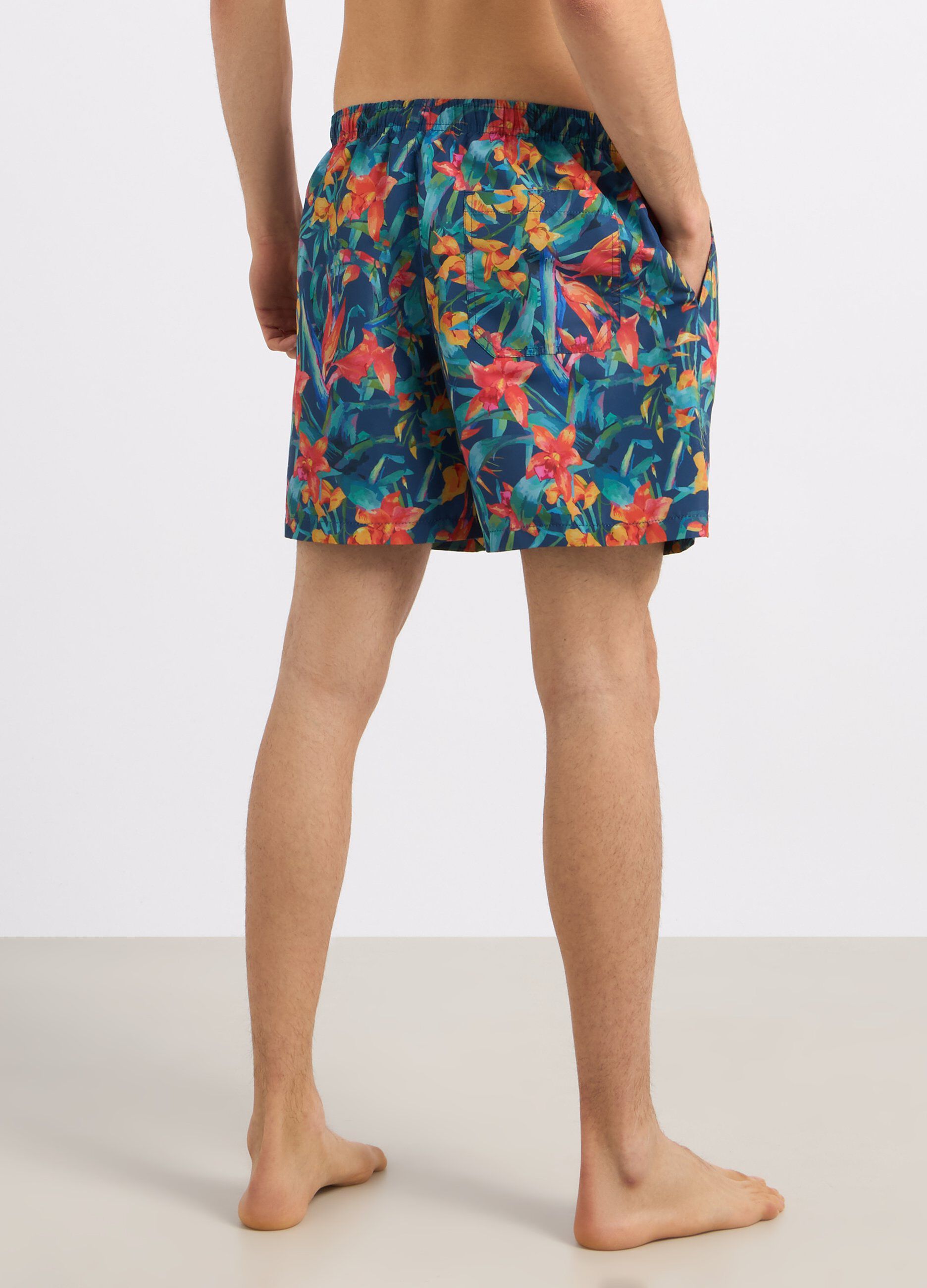 Costume shorts con stampa uomo_1