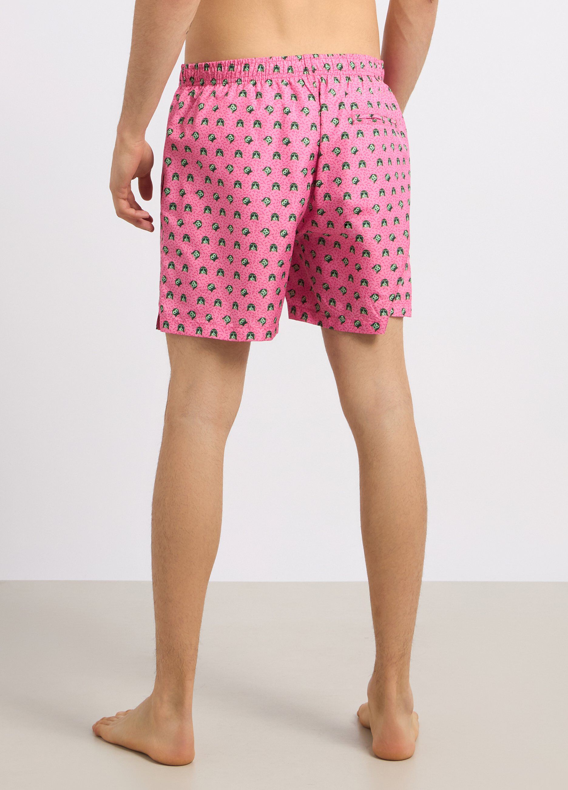 Costume shorts con stampa uomo_1