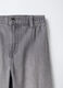 Pantaloni in denim di cotone misto viscosa Wide Leg ragazza_2