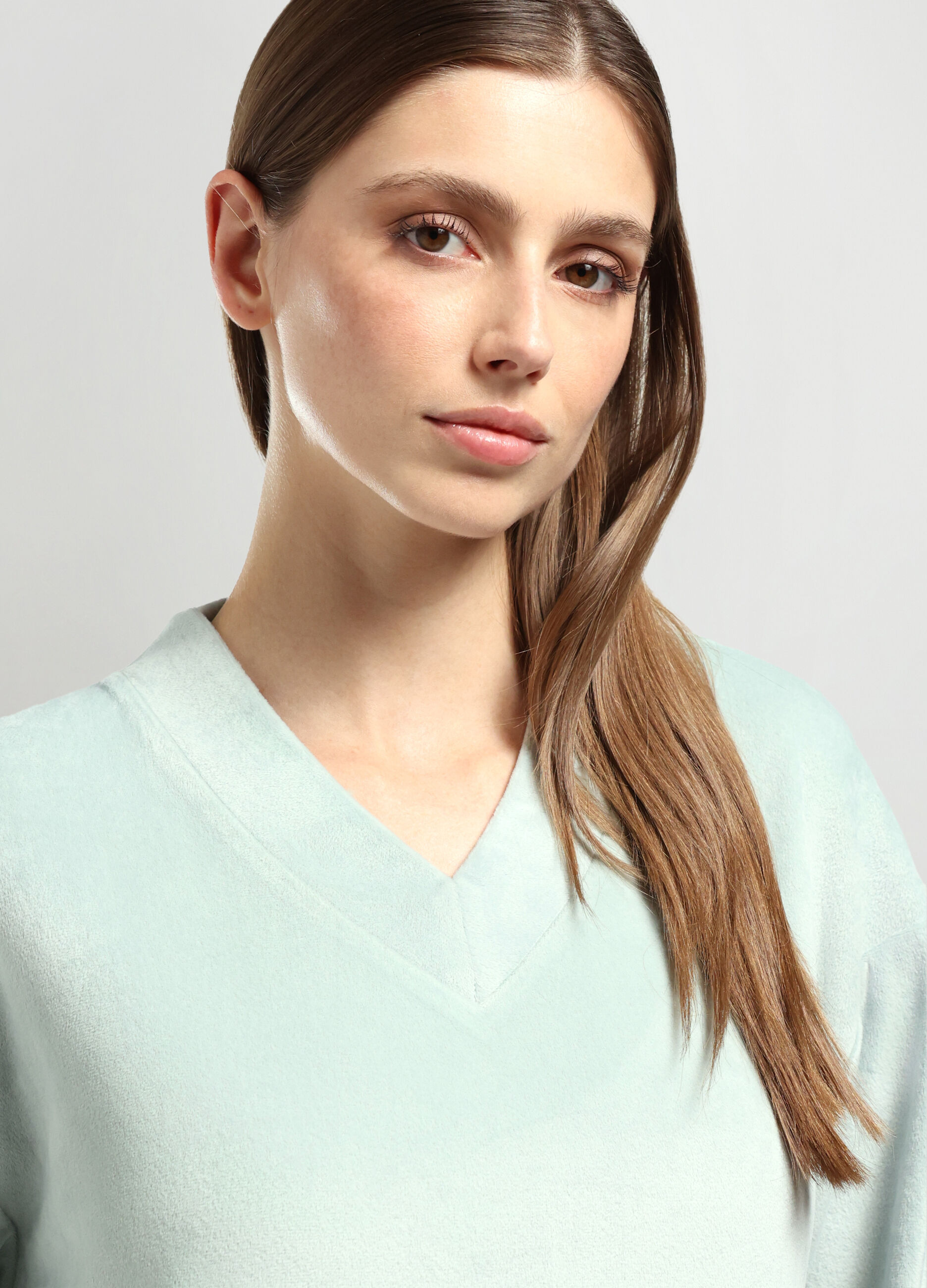 Maglia pigiama velour donna_2