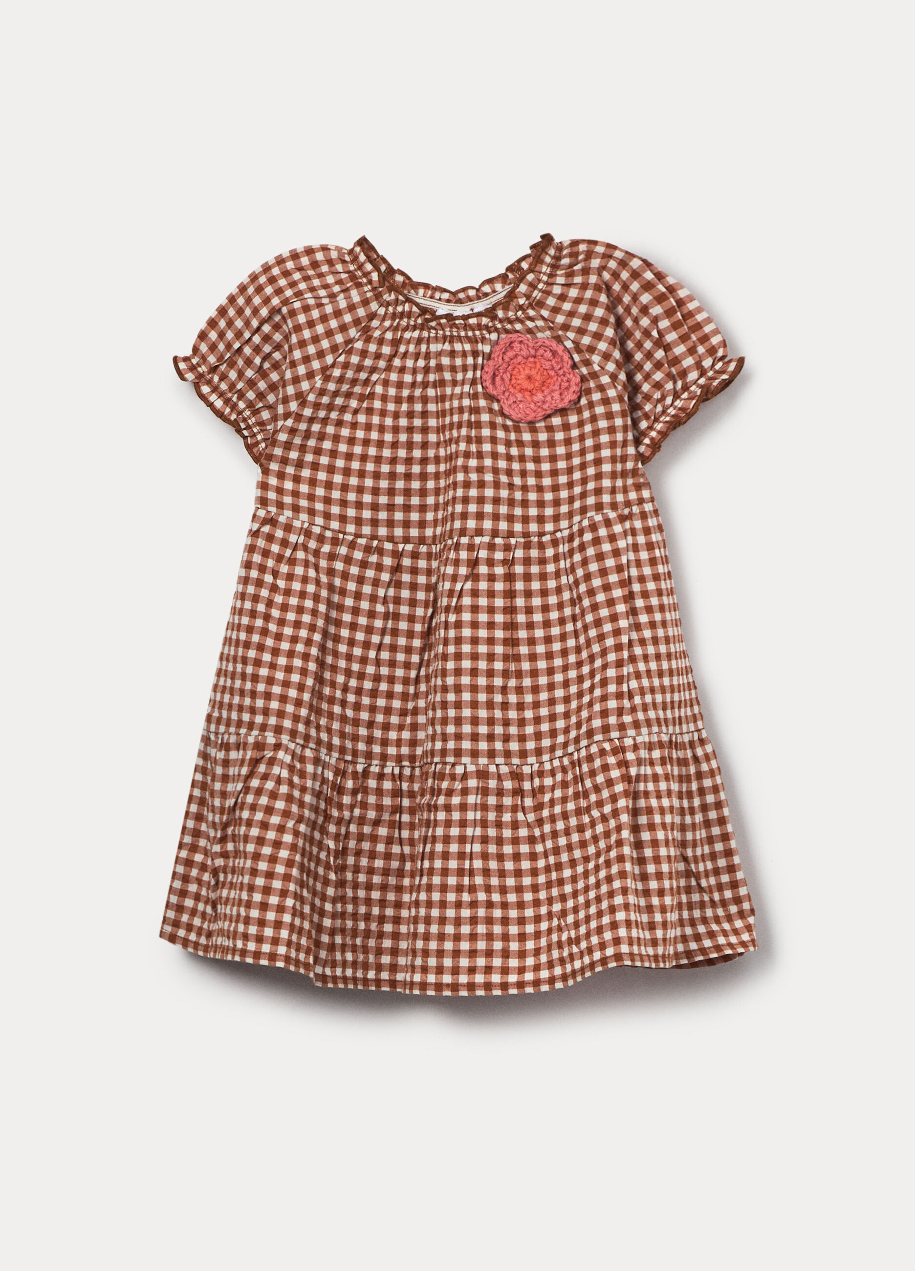 Vestito in puro cotone seersucker bimba_0