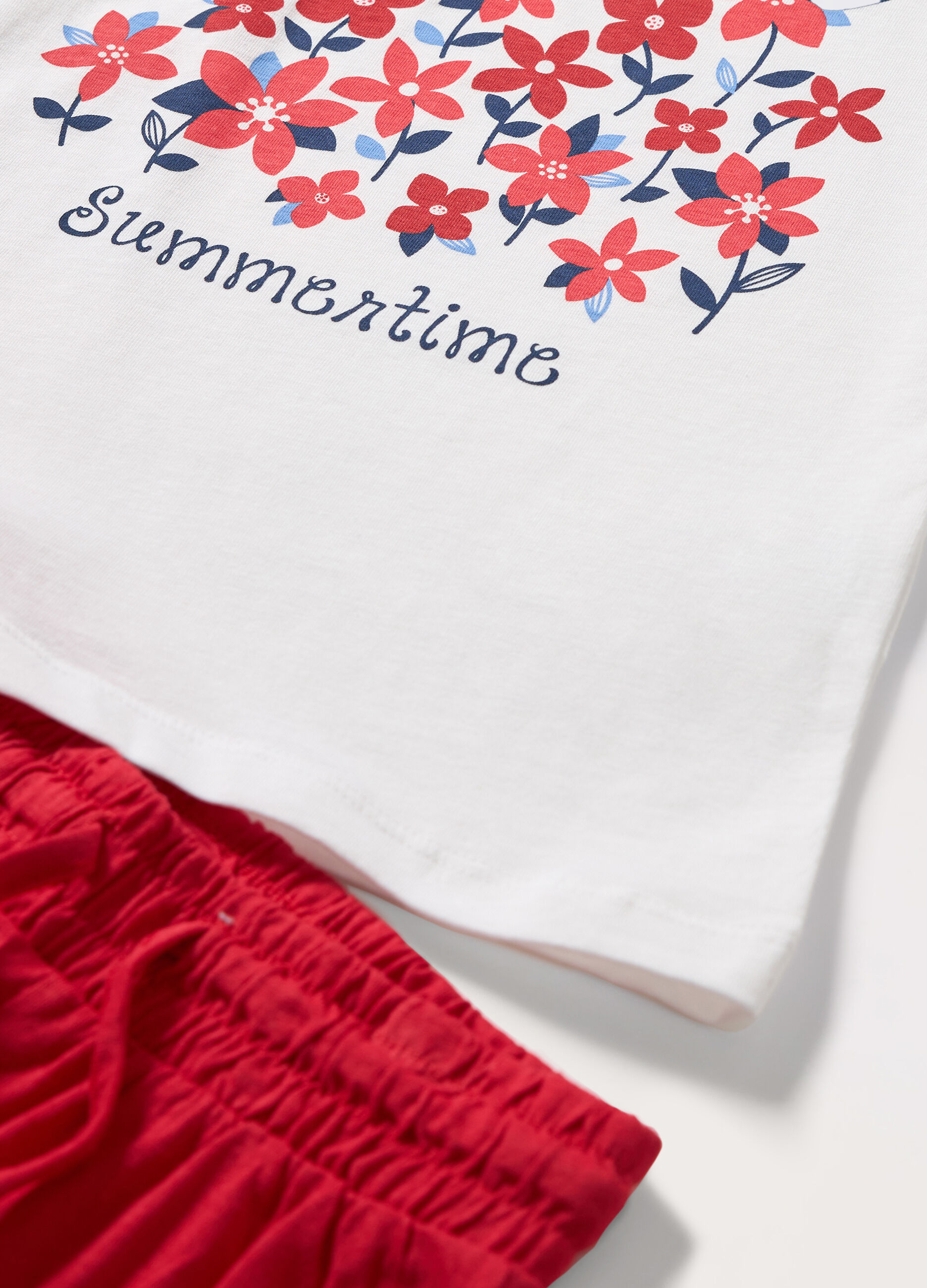 Jogging set in jersey di puro cotone bambina_1