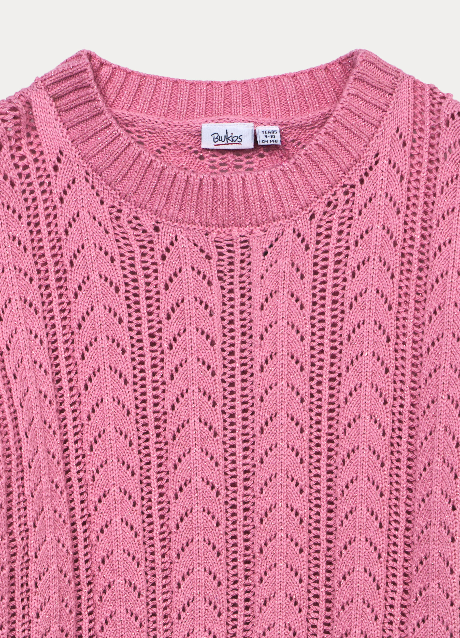 Maglione lavorato misto cotone ragazza_2