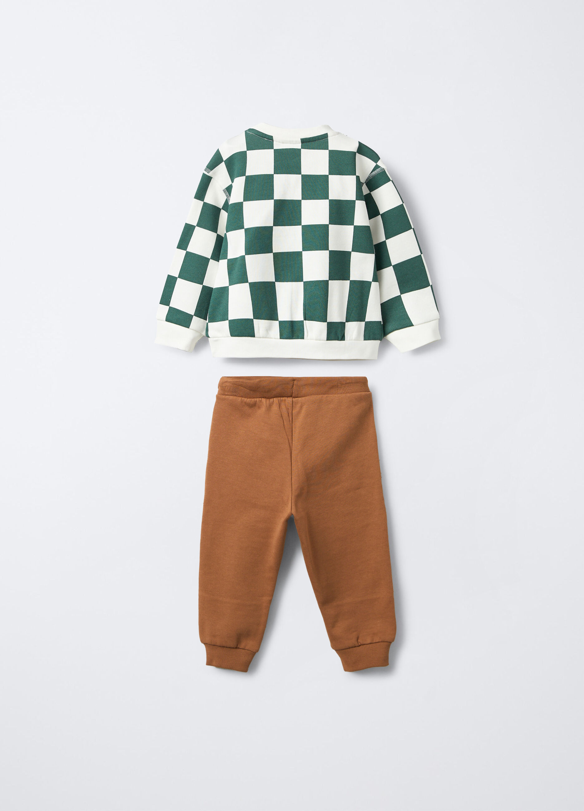 Jogging set in puro cotone garzato bimbo_1