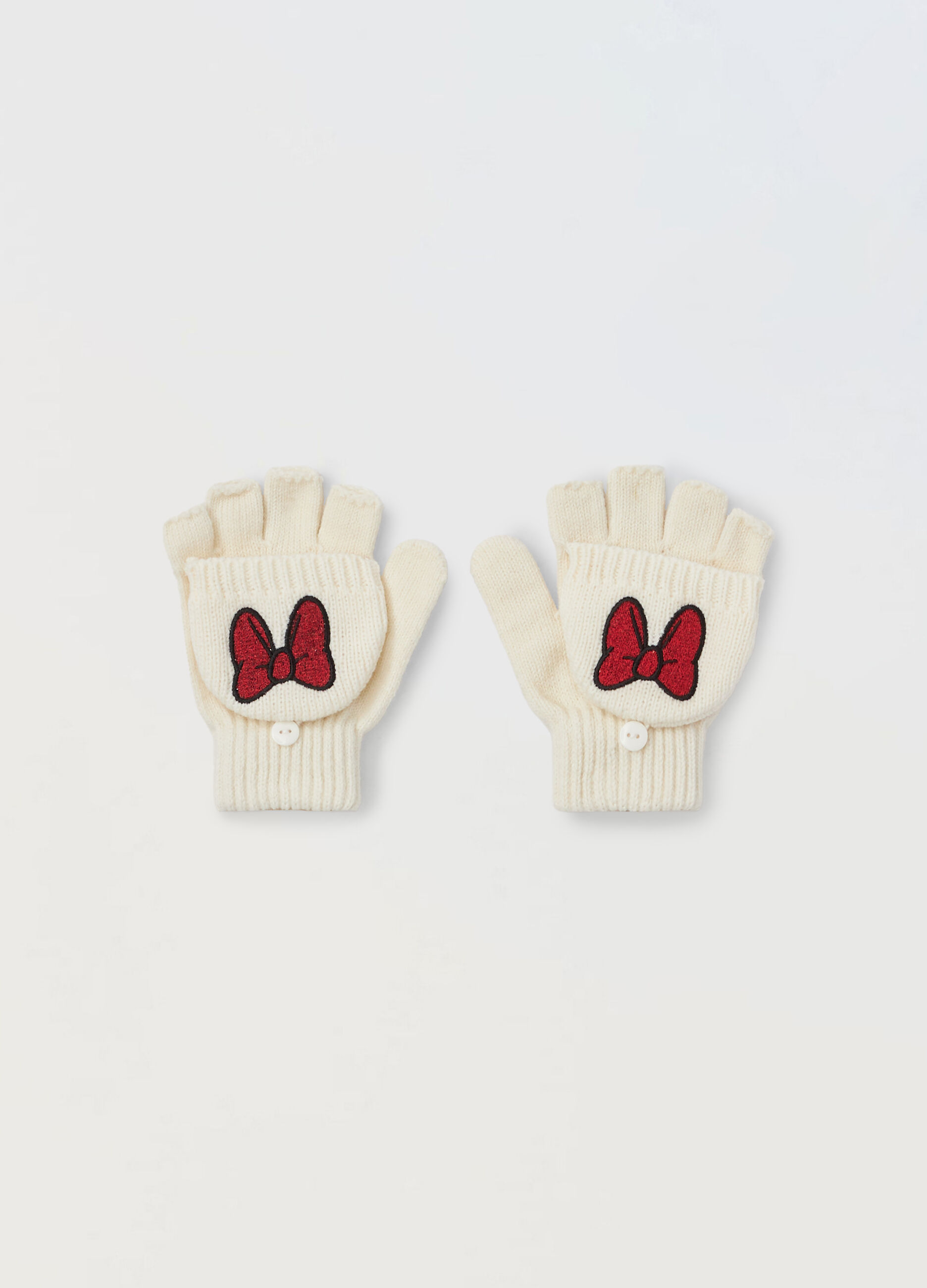 Guanti tricot corti con manopole _0