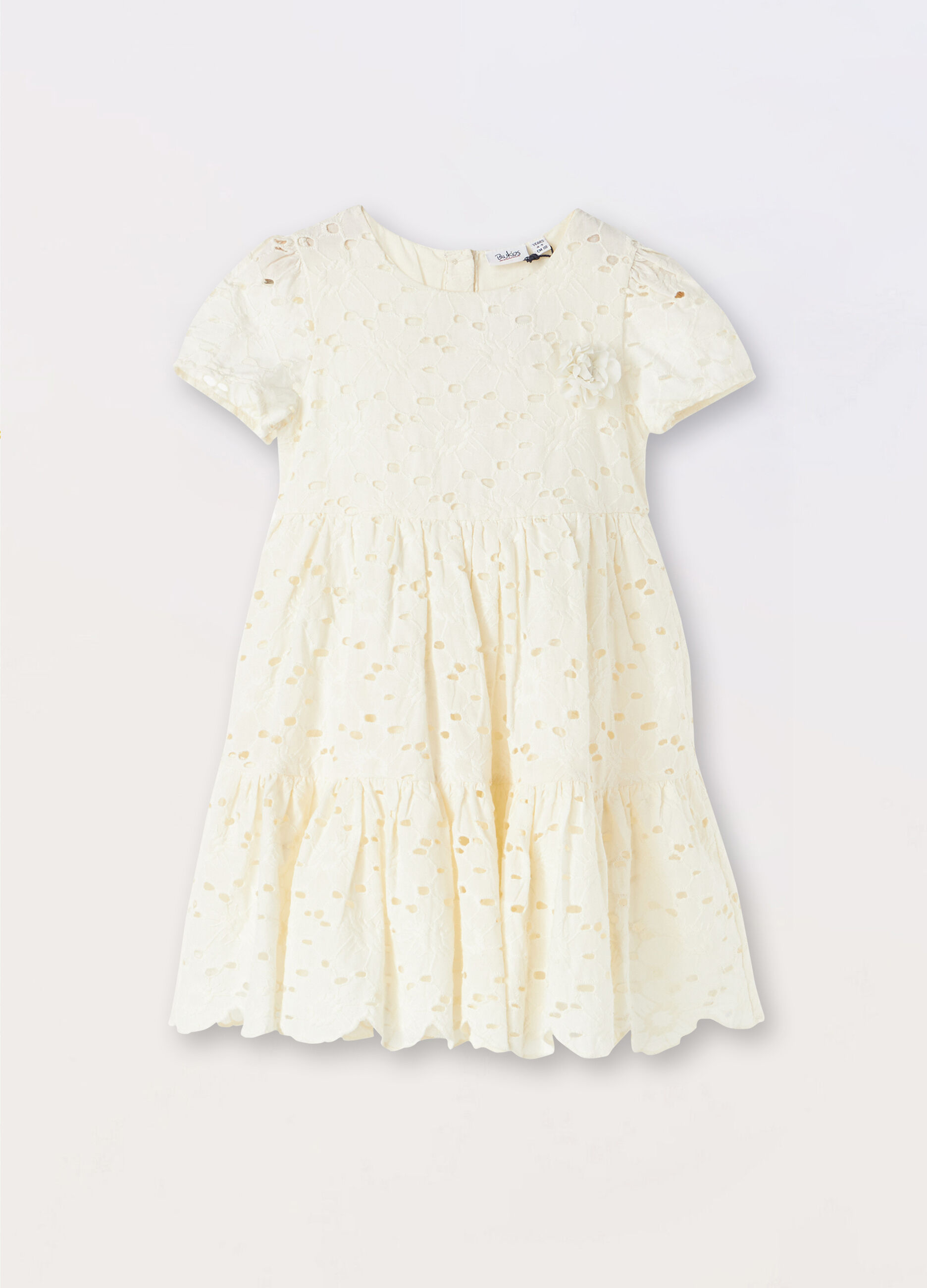 Vestito in puro cotone sangallo bambina_0