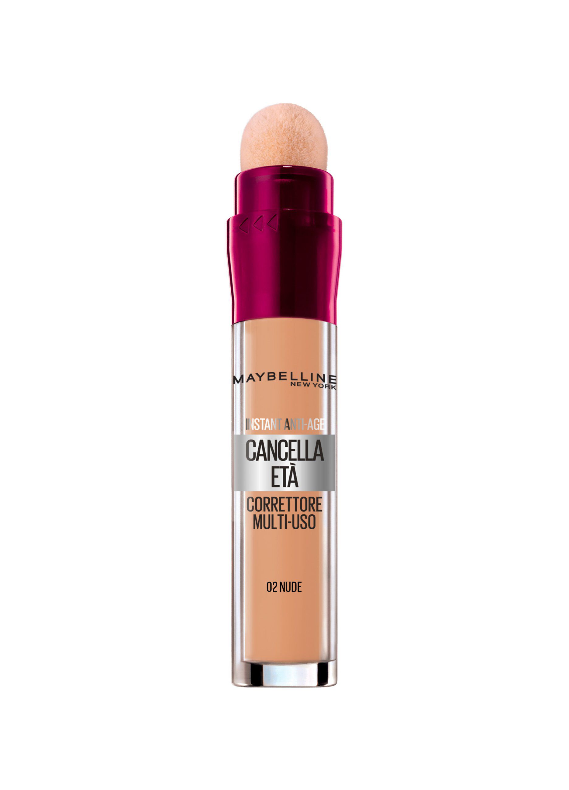 Maybelline New York Correttore Liquido Il Cancella Età, con Bacche di Goji e Haloxyl, Copre Occhiaie e Piccole Rughe, 02 Nude, 6.8 ml._0