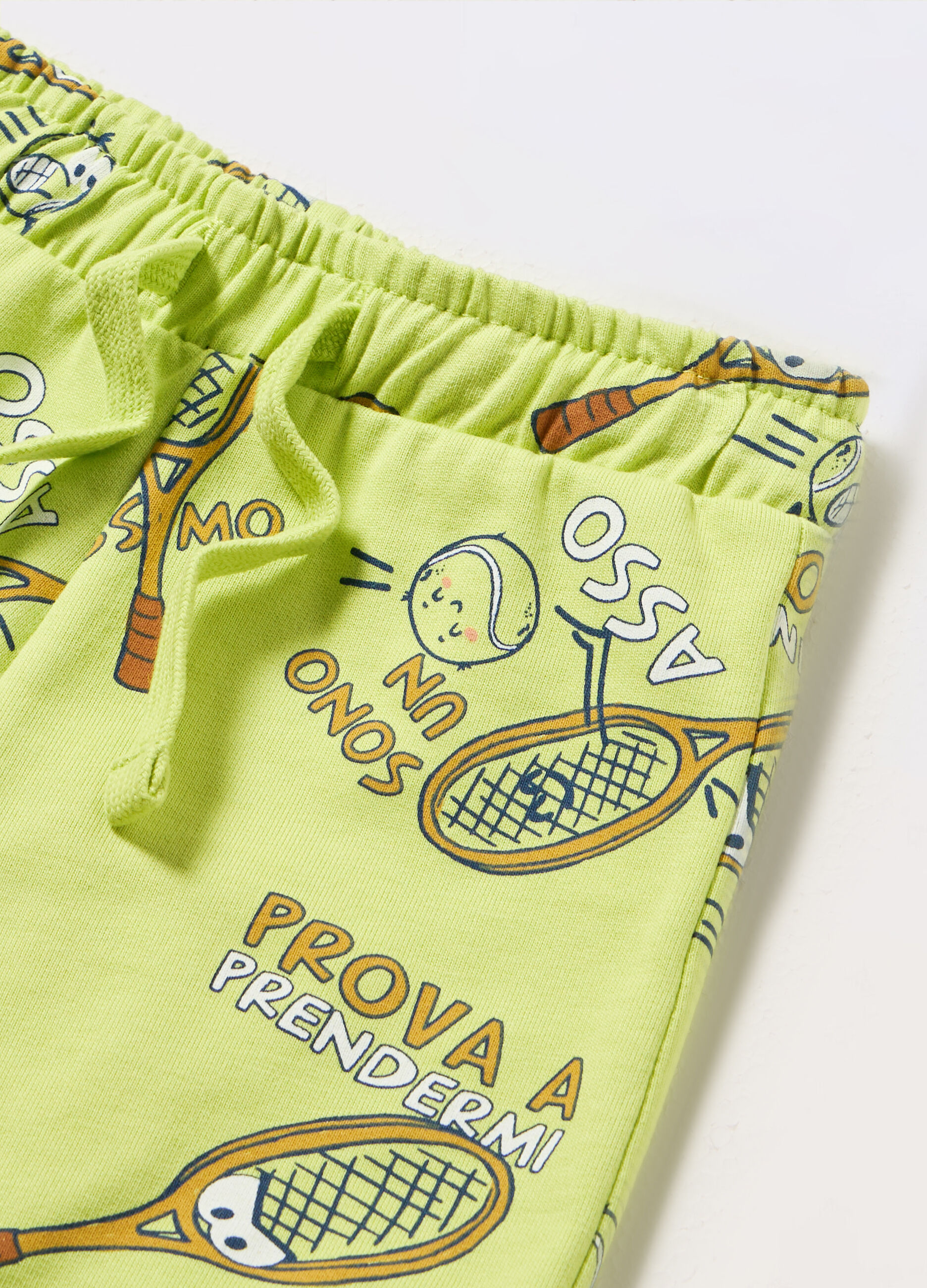 Shorts in french terry di puro cotone neonato_1