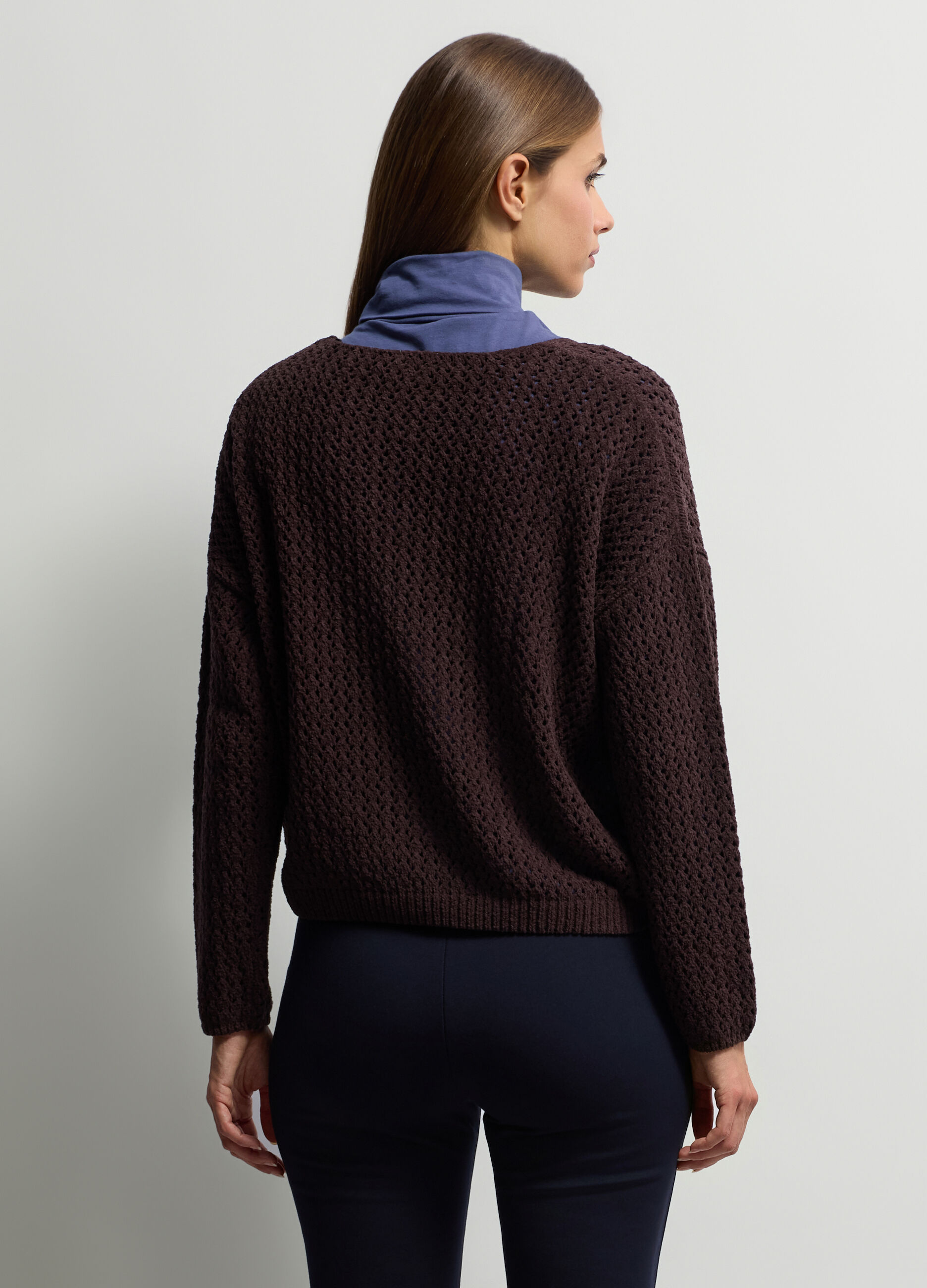Maglione girocollo operato donna_1