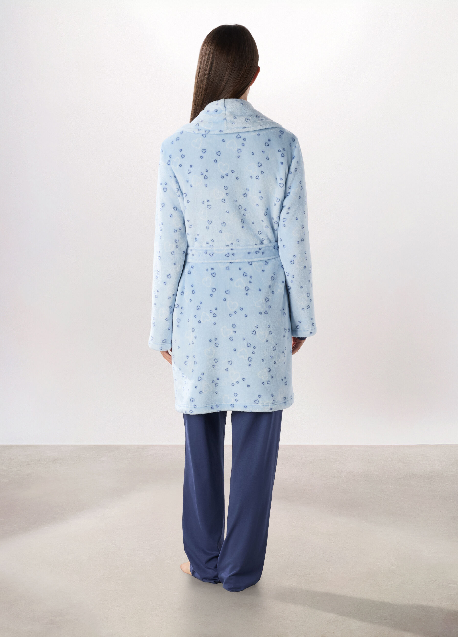 Vestaglia in coral fleece donna_1