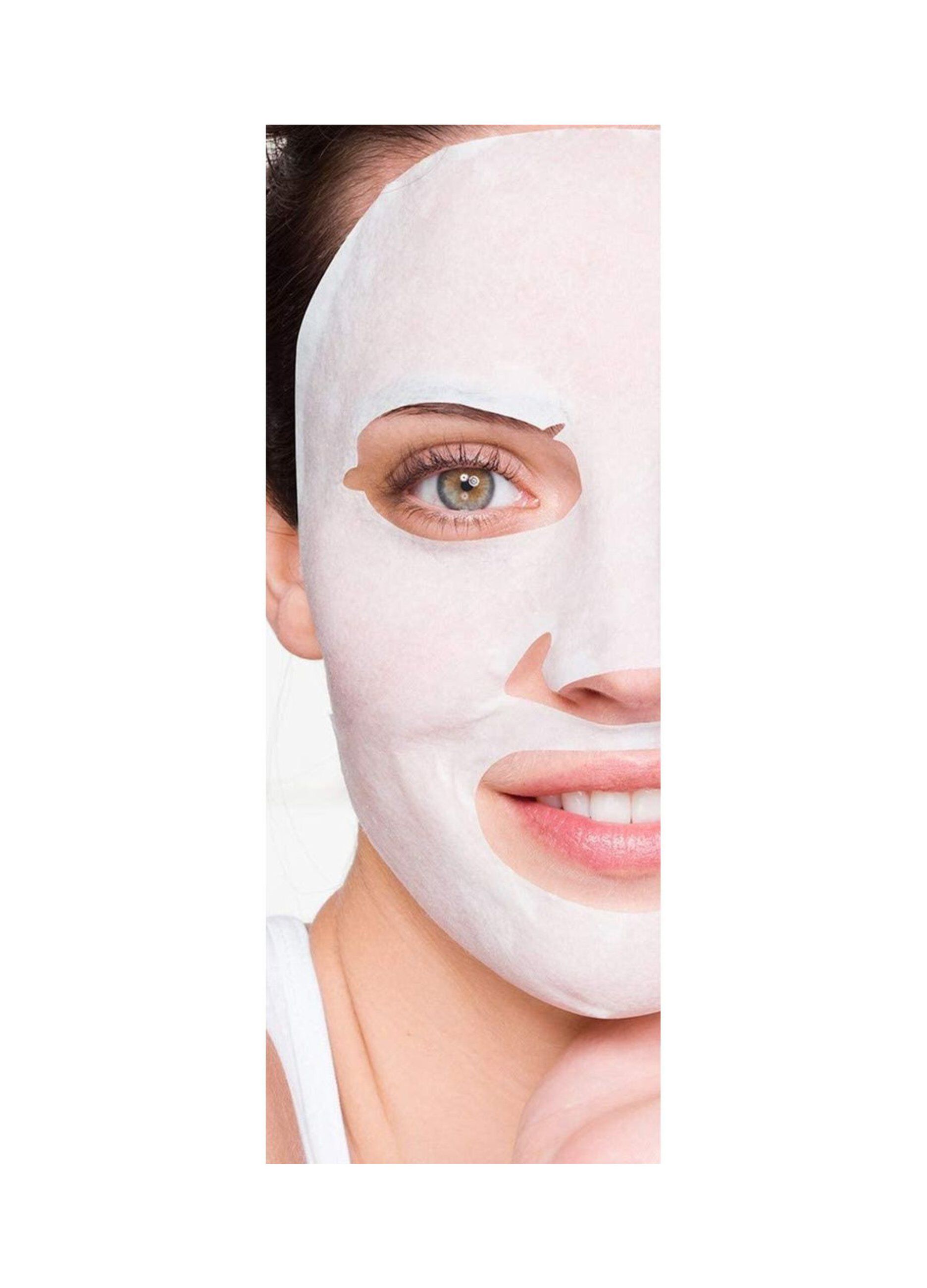 Garnier Maschera in Tessuto Nutriente Illuminante NutriBomb, Ideale per Pelli Secche e Spente, Arricchita con Latte di Cocco e Acido Ialuronico, 28 g.