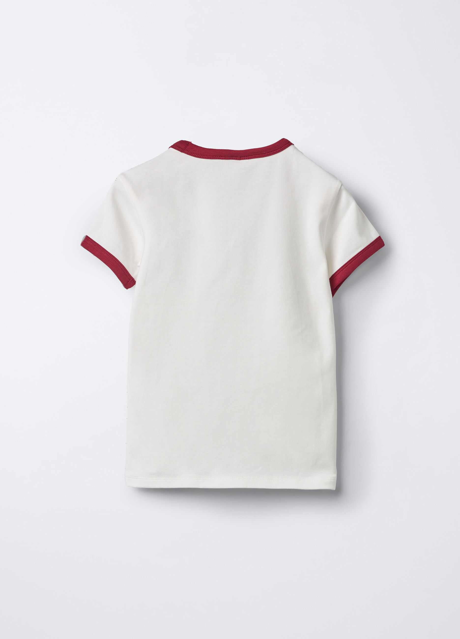 T-shirt in costina di cotone stretch Fit Slim ragazza_1