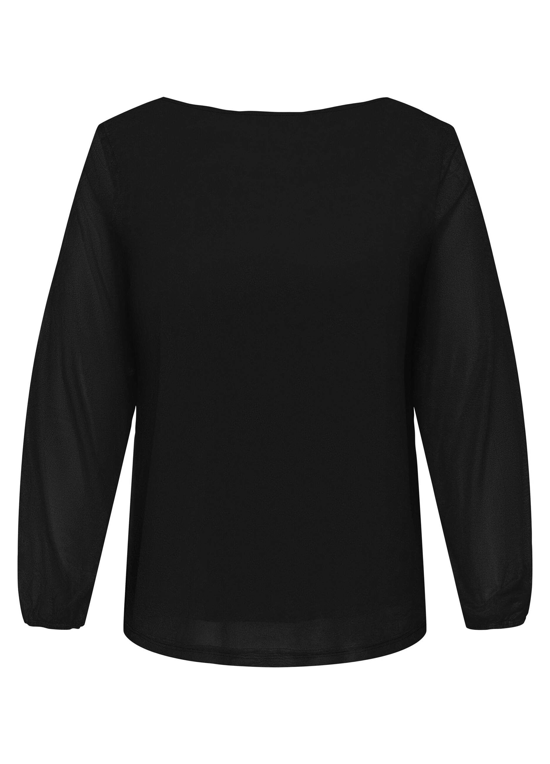 Blusa a maniche lunghe con scollo a barca_6