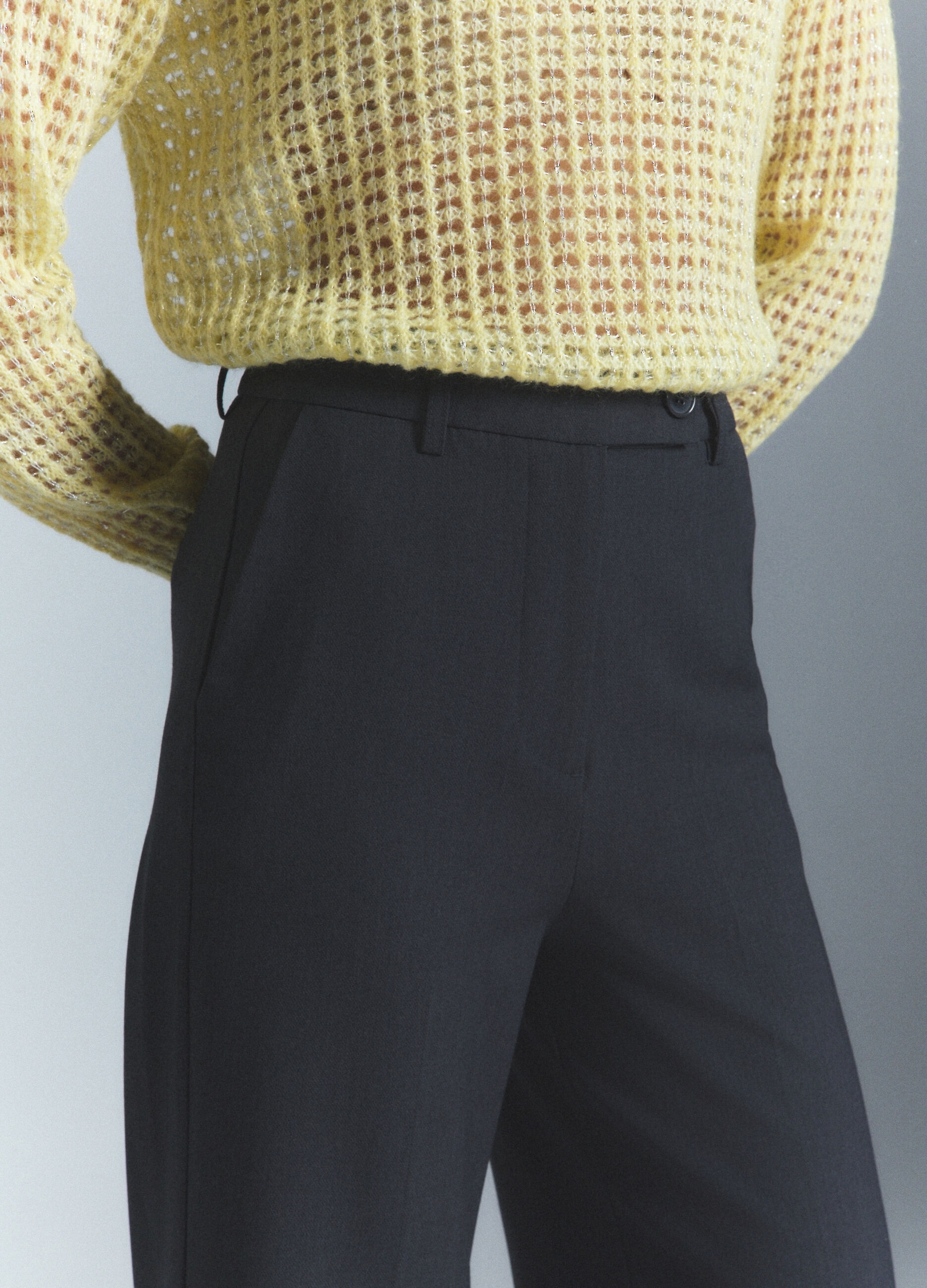 Pantaloni Formal Fit misto viscosa stretch donna_4