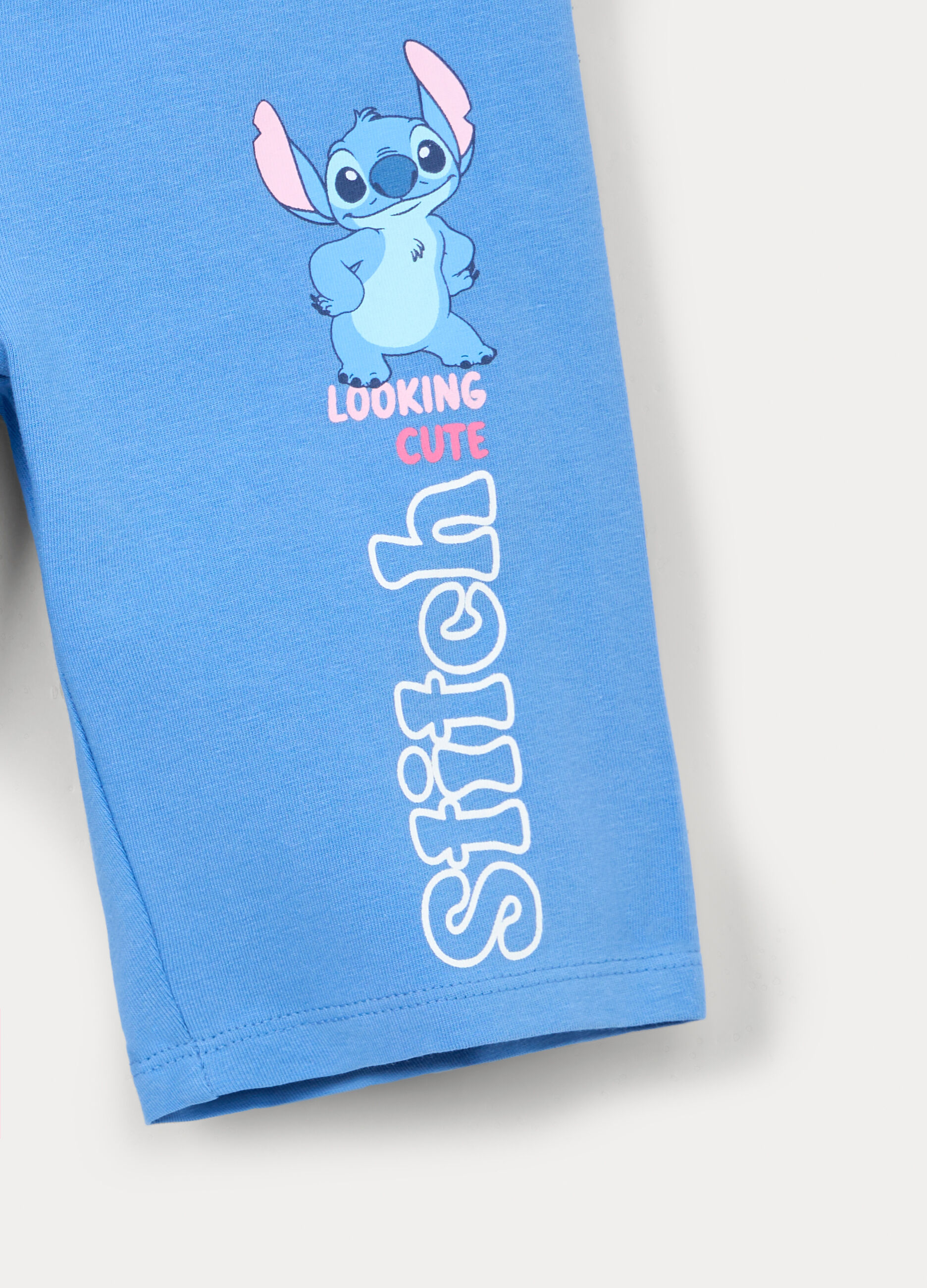 Leggings Disney corti fit slim in jersey di cotone stretch bambina_2