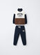 Jogging set in puro cotone garzato bambino_0