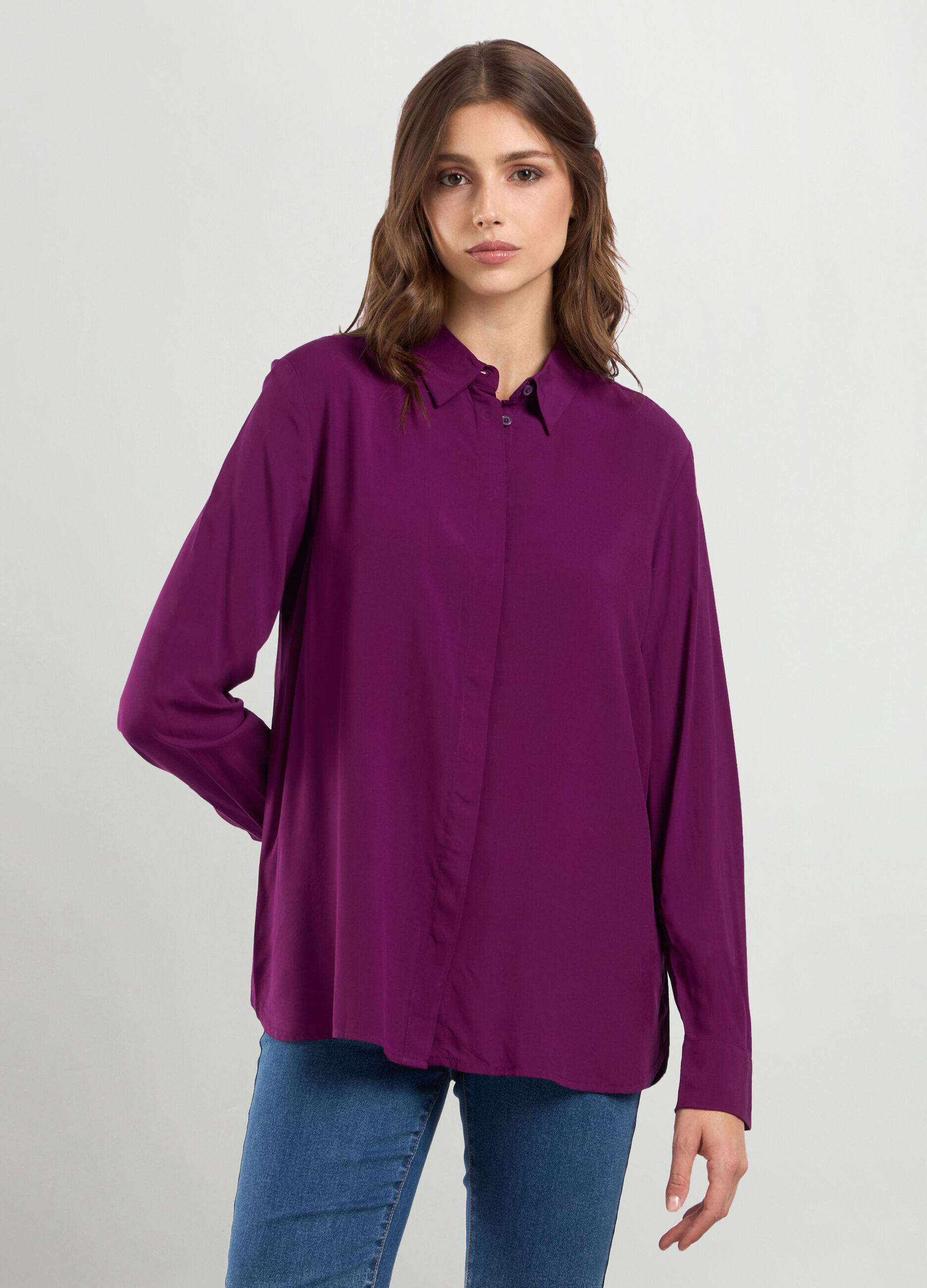 Camicia in pura viscosa donna_0