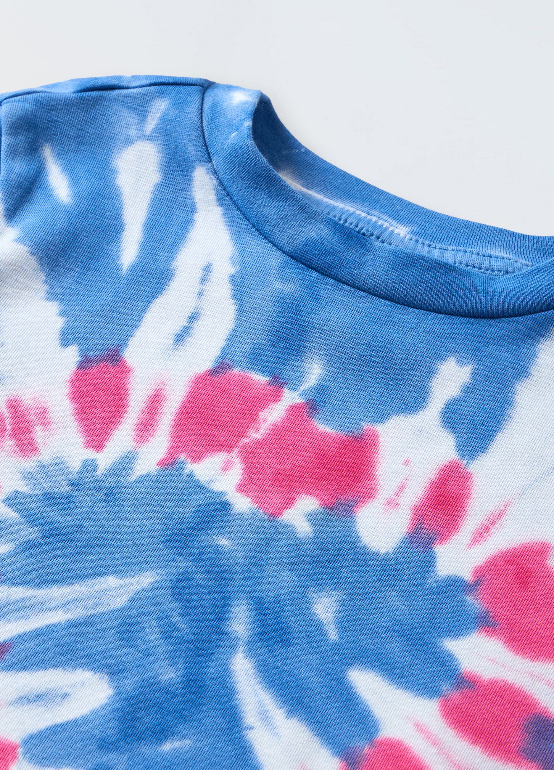 T-shirt Tie & Dye in cotone stretch ragazza_1