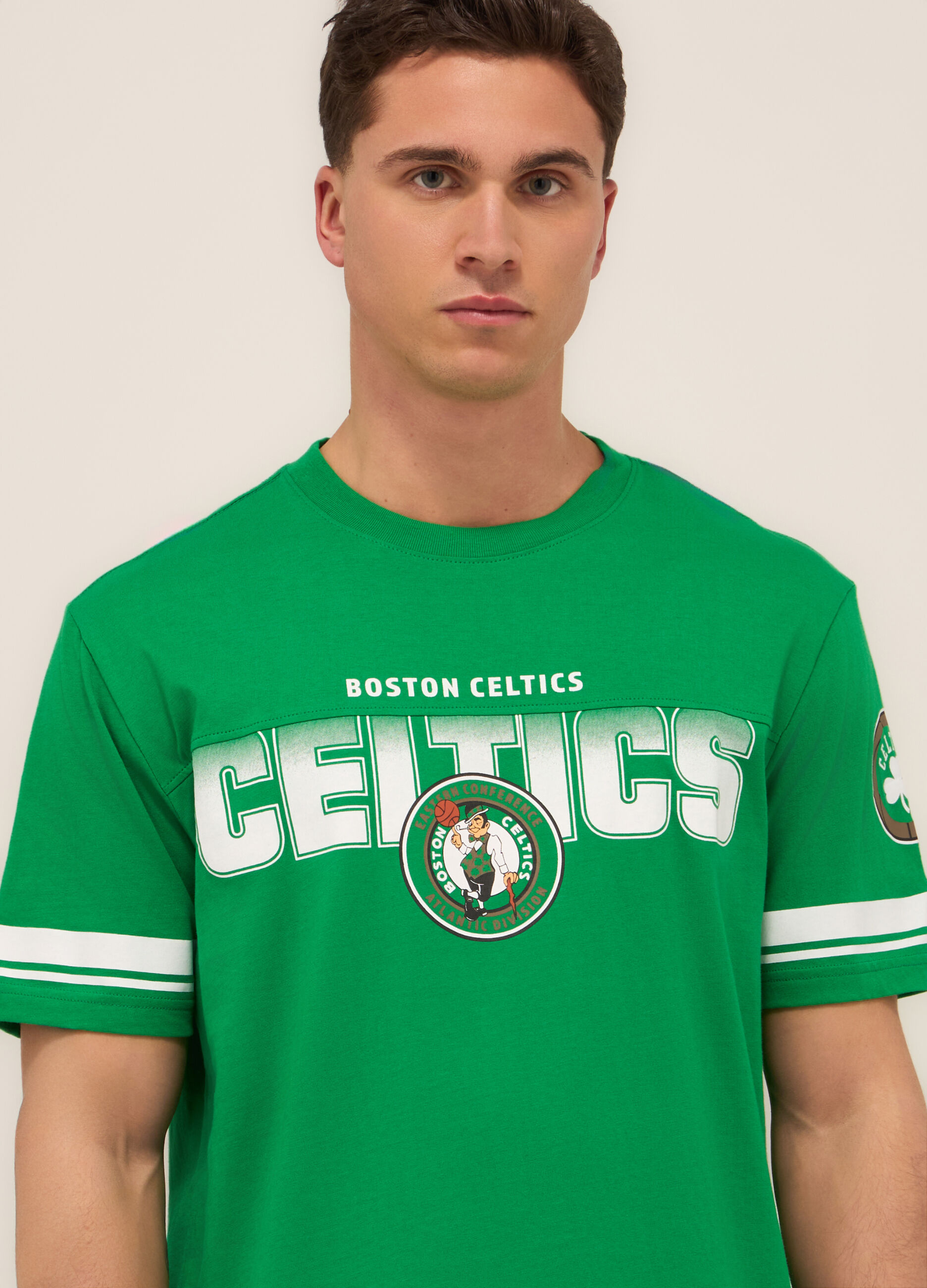 T-shirt basketball in jersey di cotone uomo_2