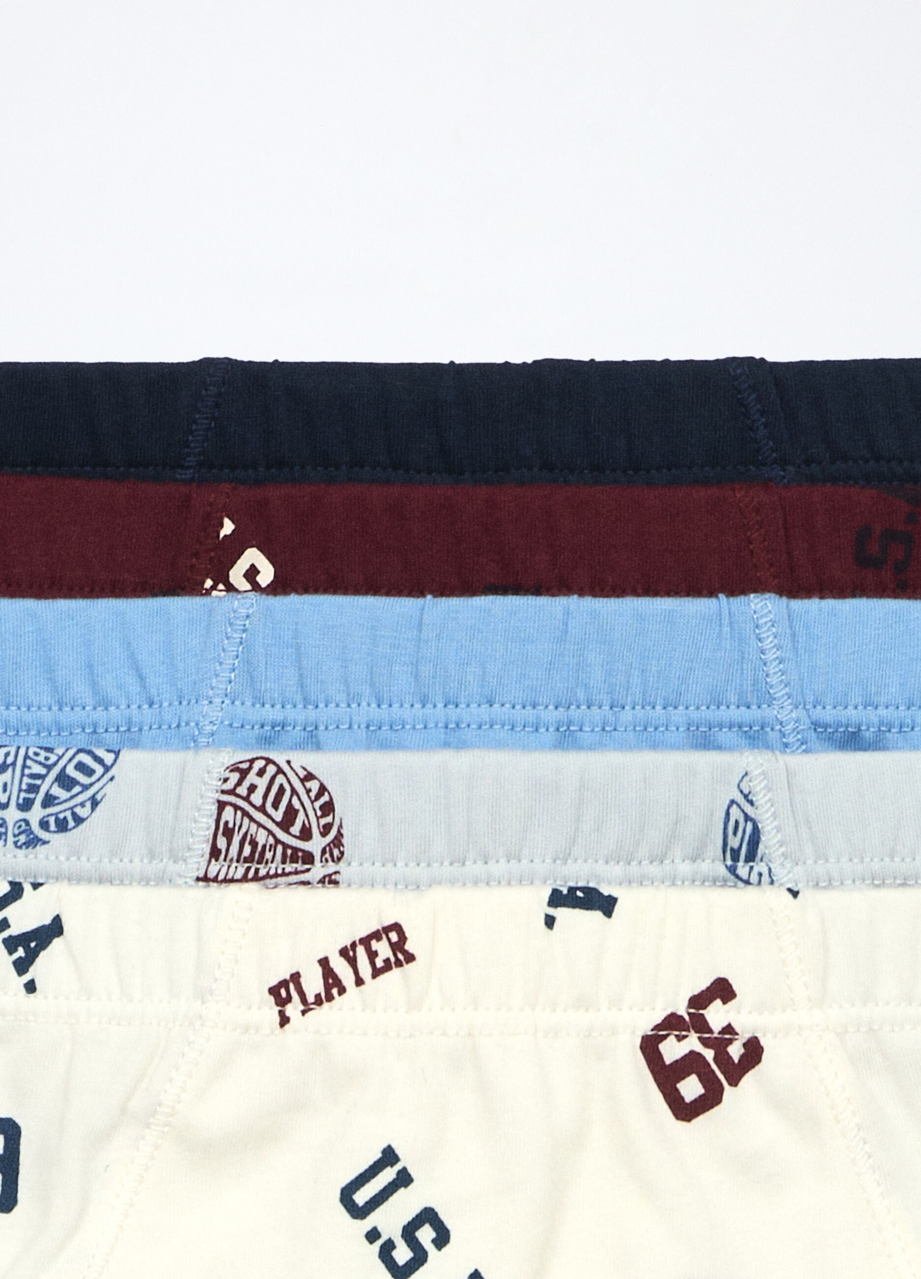Pack 5 slip in jersey di puro cotone ragazzo_3