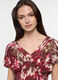 Blusa fit regular con scollo a V in pura viscosa cr&ecirc;pe donna_2