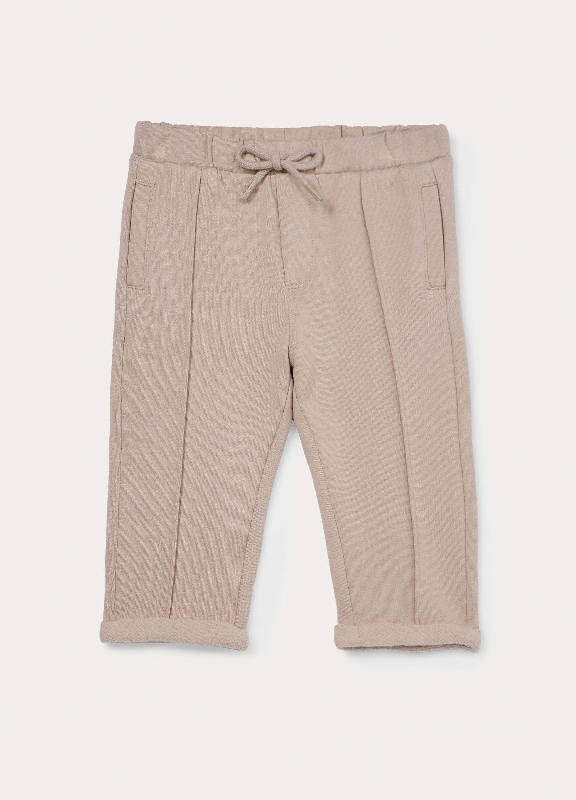Jogger in french terry di puro cotone bimbo_0