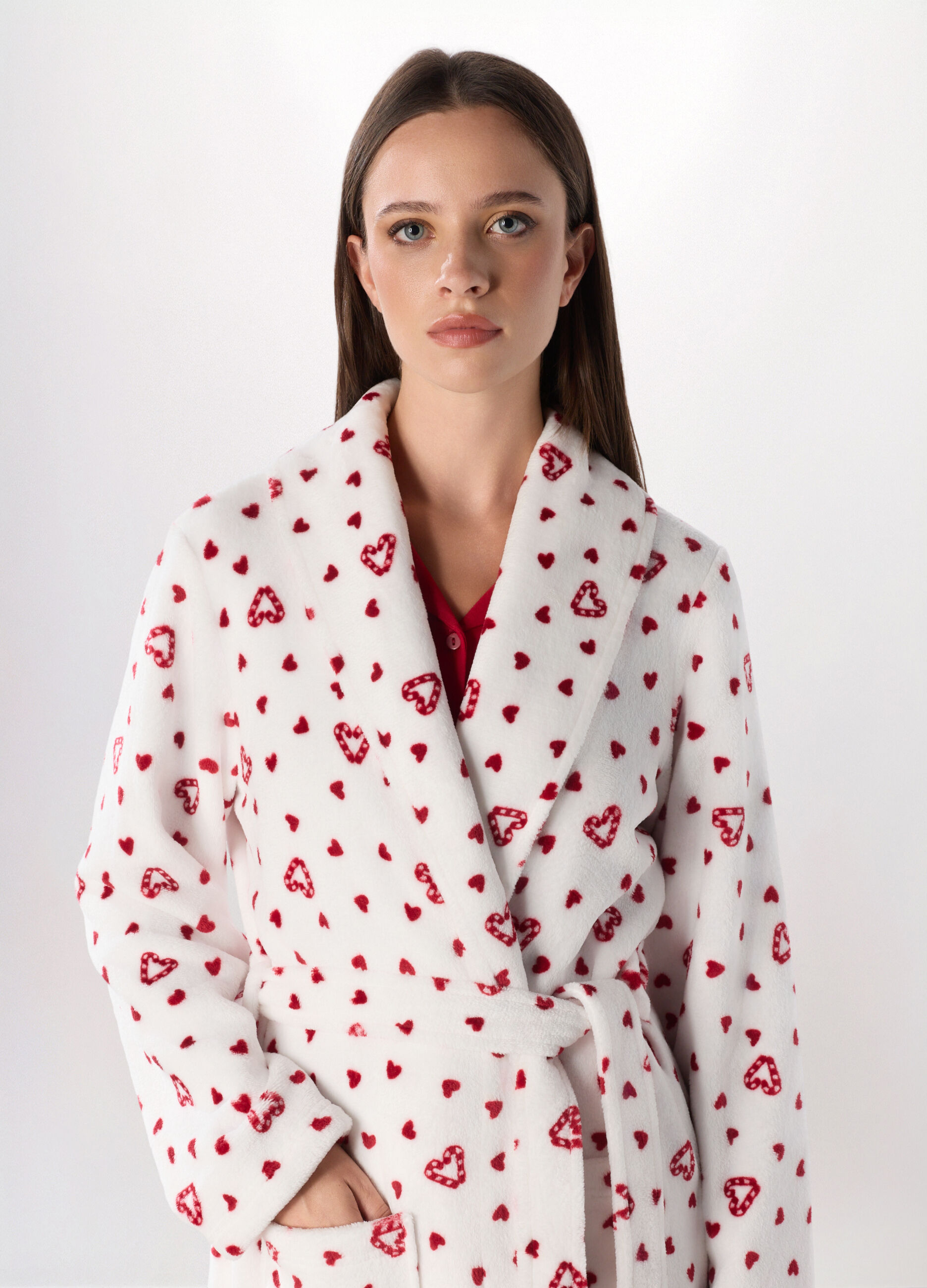 Vestaglia in coral fleece donna_2