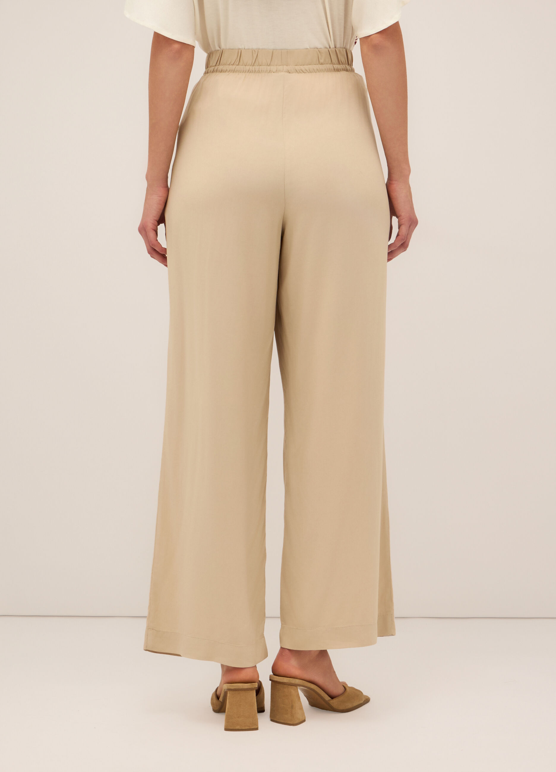 Pantaloni in pura viscosa donna_1