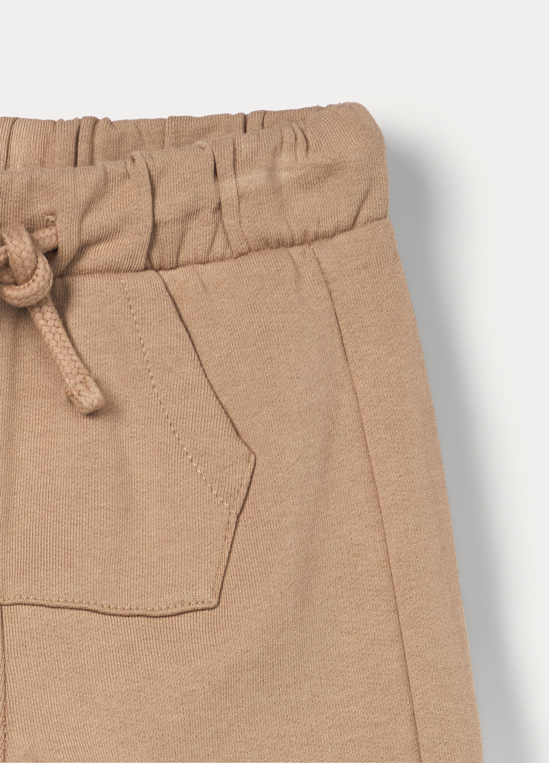 Pantaloni in french terry di puro cotone bimbo_2