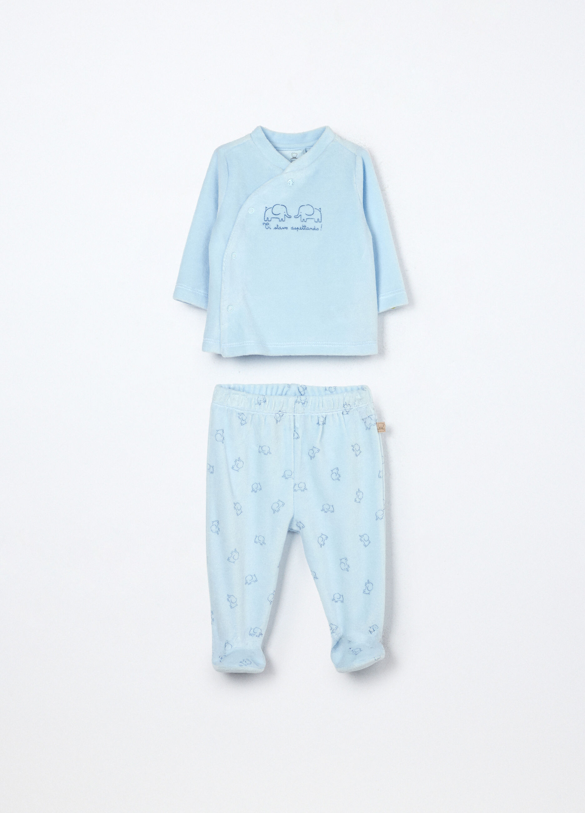 Set velour misto cotone neonato_0