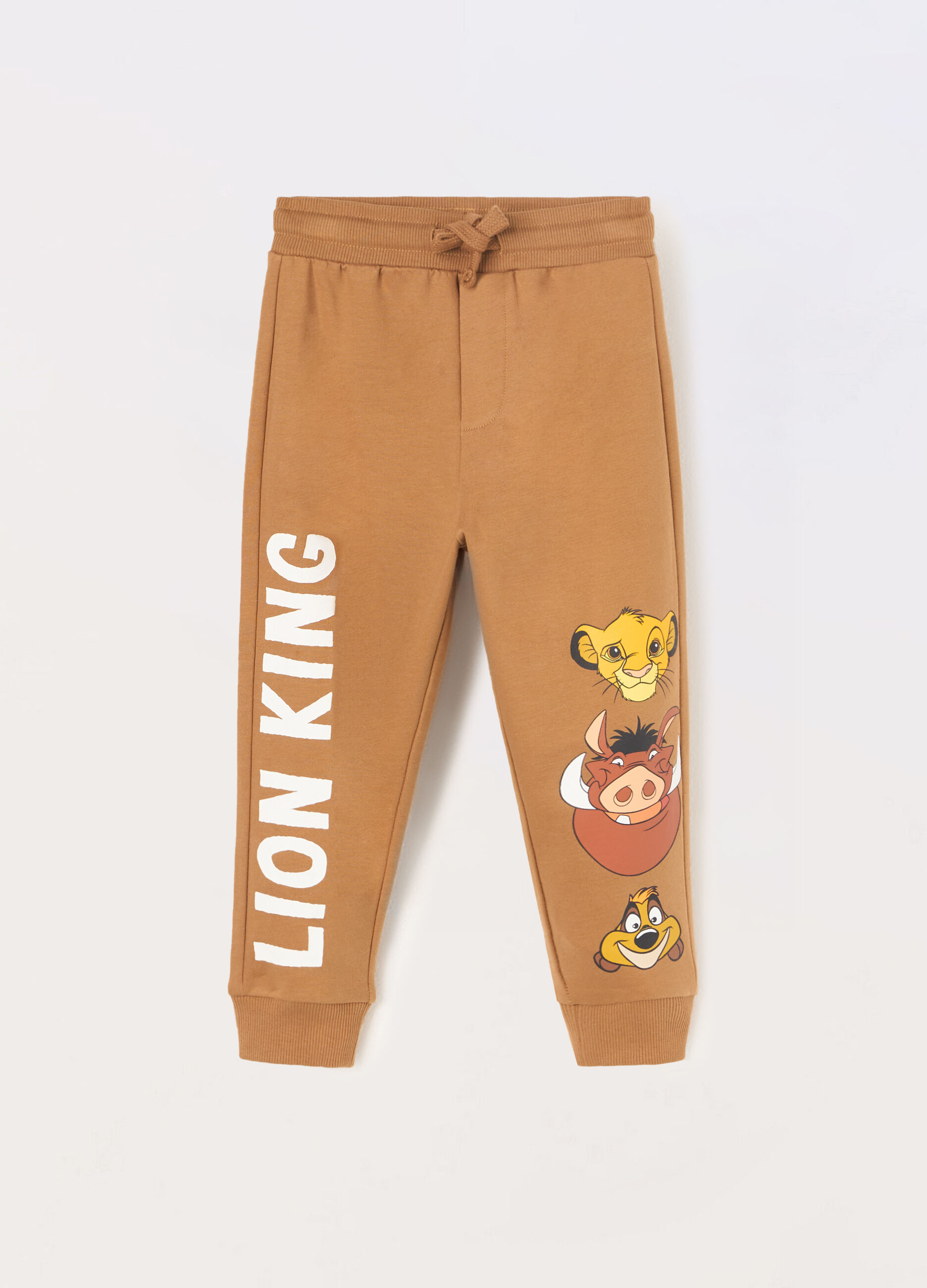 Jogger in french terry di puro cotone neonato_0